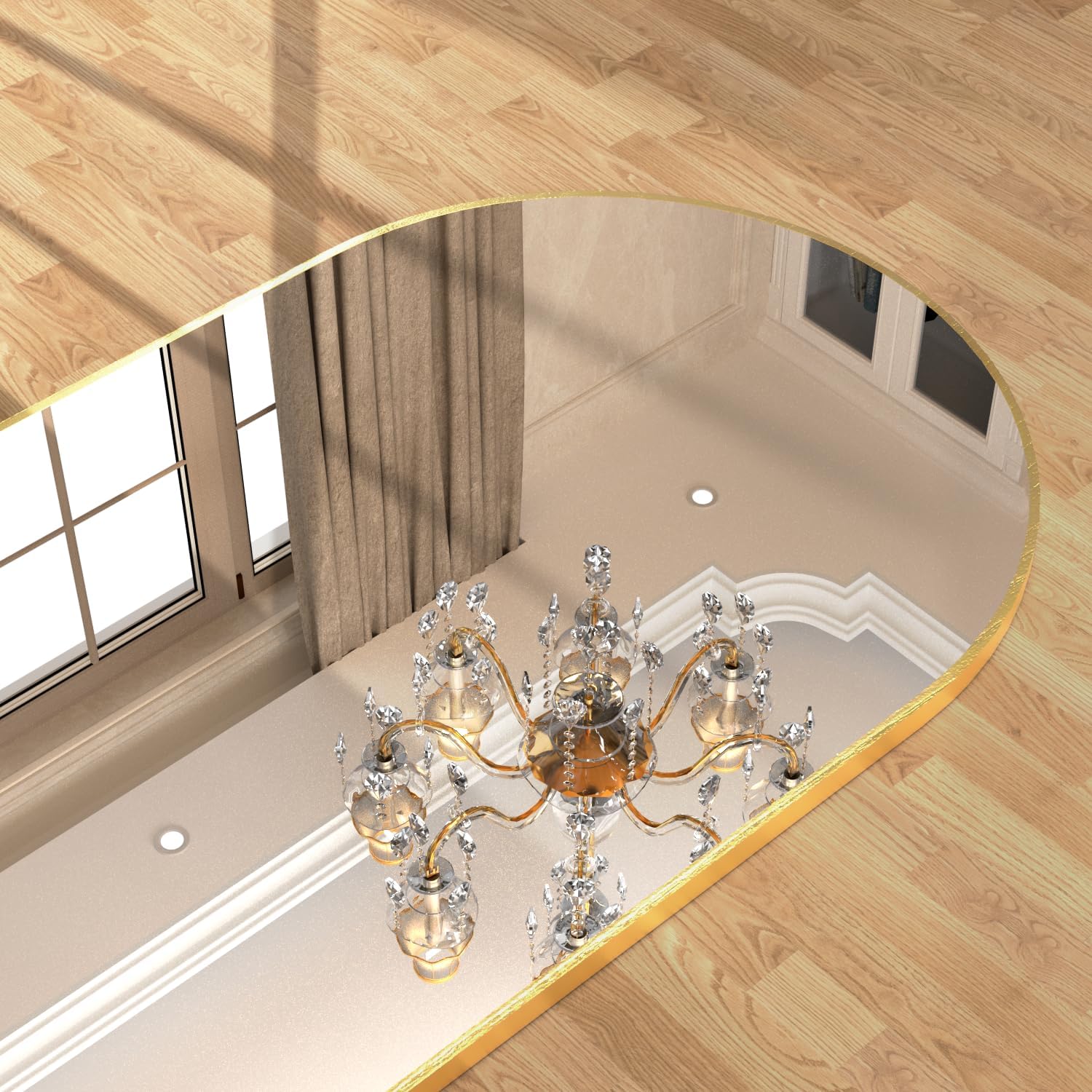 Detalle 2 de NEUWEABY arched wall mirror 20 x 30 in