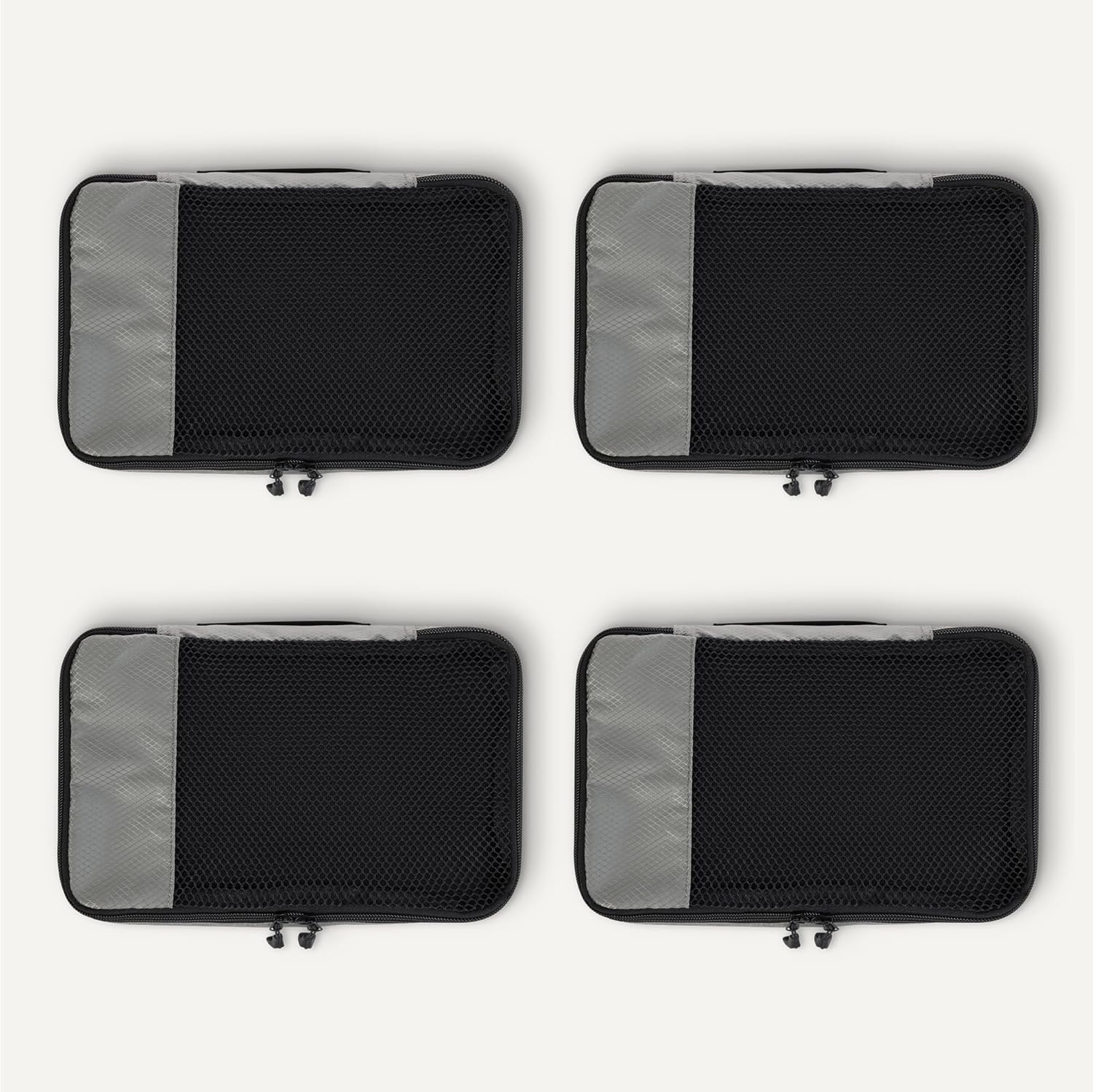 Detalle de Amazon Essentials 4-Piece Packing Cubes Set: Durable, Lightweight Organisers for Travel and Home