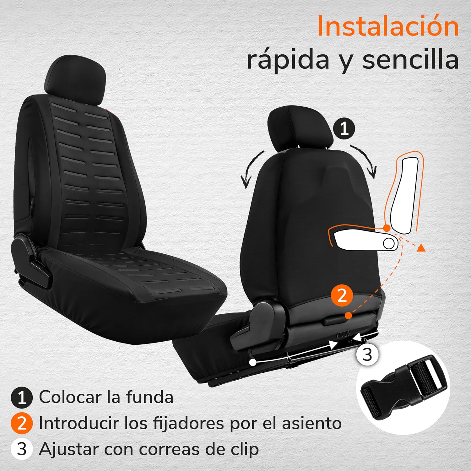 Thumbnail 6 de Upgrade4cars Fundas Asientos Universales 2026
