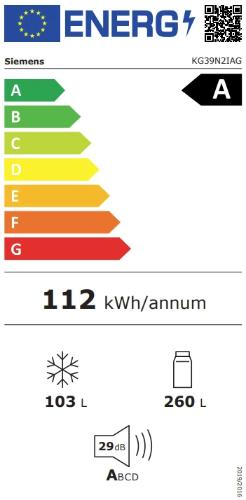 Thumbnail 7 de Siemens KG39N2IAG Kühlgefrierkombination mit 0 Grad