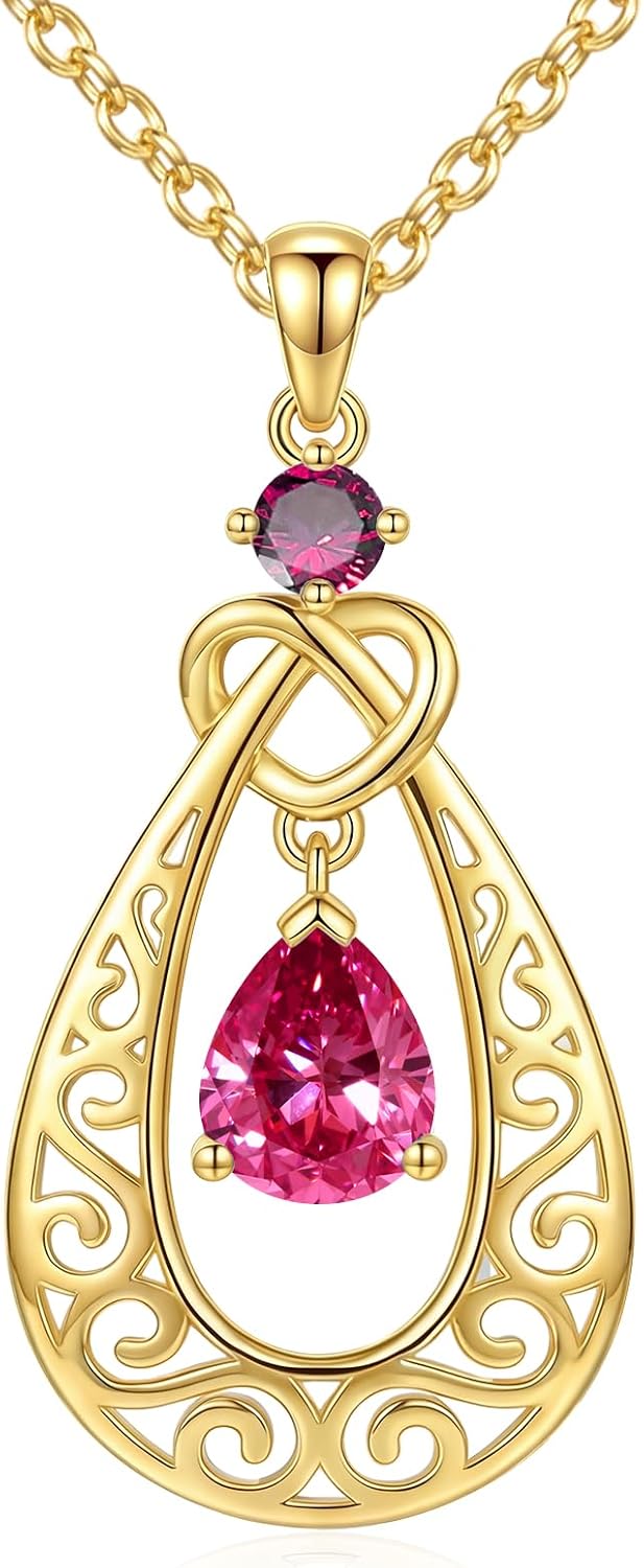 Detalle de Birthstone Necklace, Sterling Silver