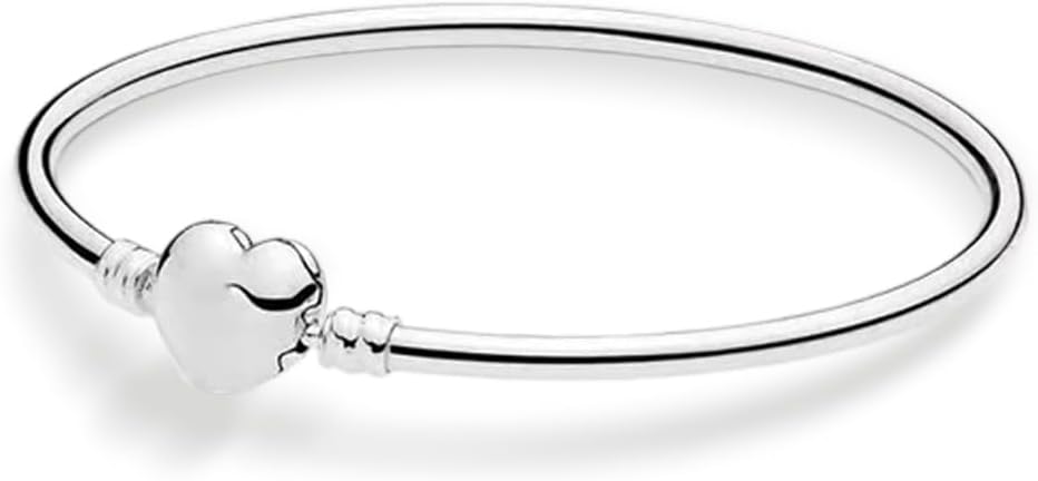 Detalle de LMLMECREA Damen Charm-Armband aus 925er Sterling-Silber mit Rosegold-rundem Verschluss (Bettelarmband, zirkonia)