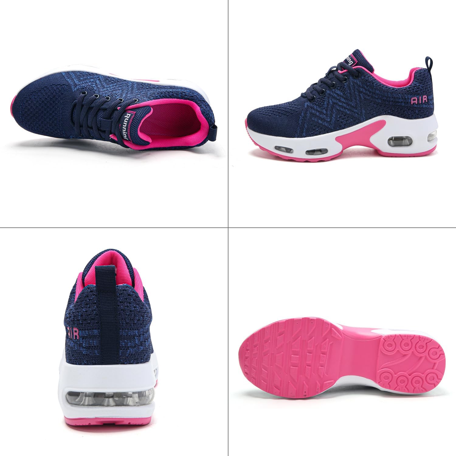 Detalle 2 de Mjxwem Women Trainers: Air Cushion Running Shoes with Memory Foam Arch Support