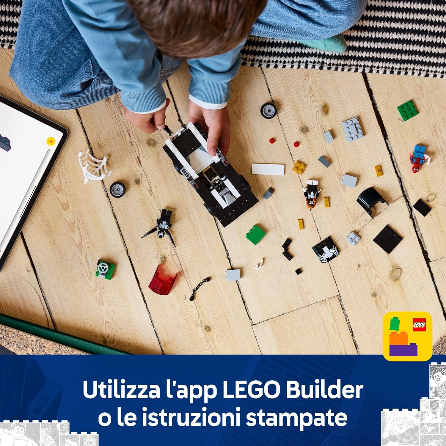 Detalle 2 de LEGO Marvel Spider-Man 76309, muscle car