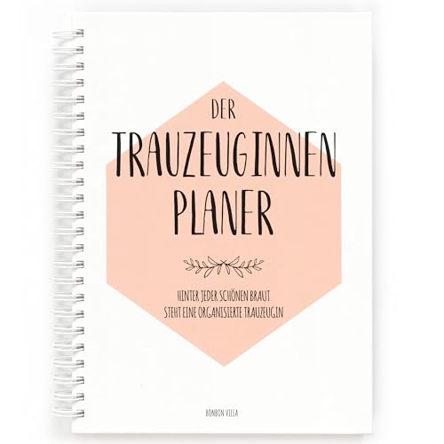 Detalle de Bonbon Villa Trauzeugin Planer – Der Planer für die Trauzeugin (Geschenk & Ringbuch)