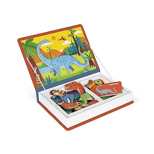 Detalle de Janod Magneti'Book Dinosaures – Jeu Magnétique éducatif 50 pièces
