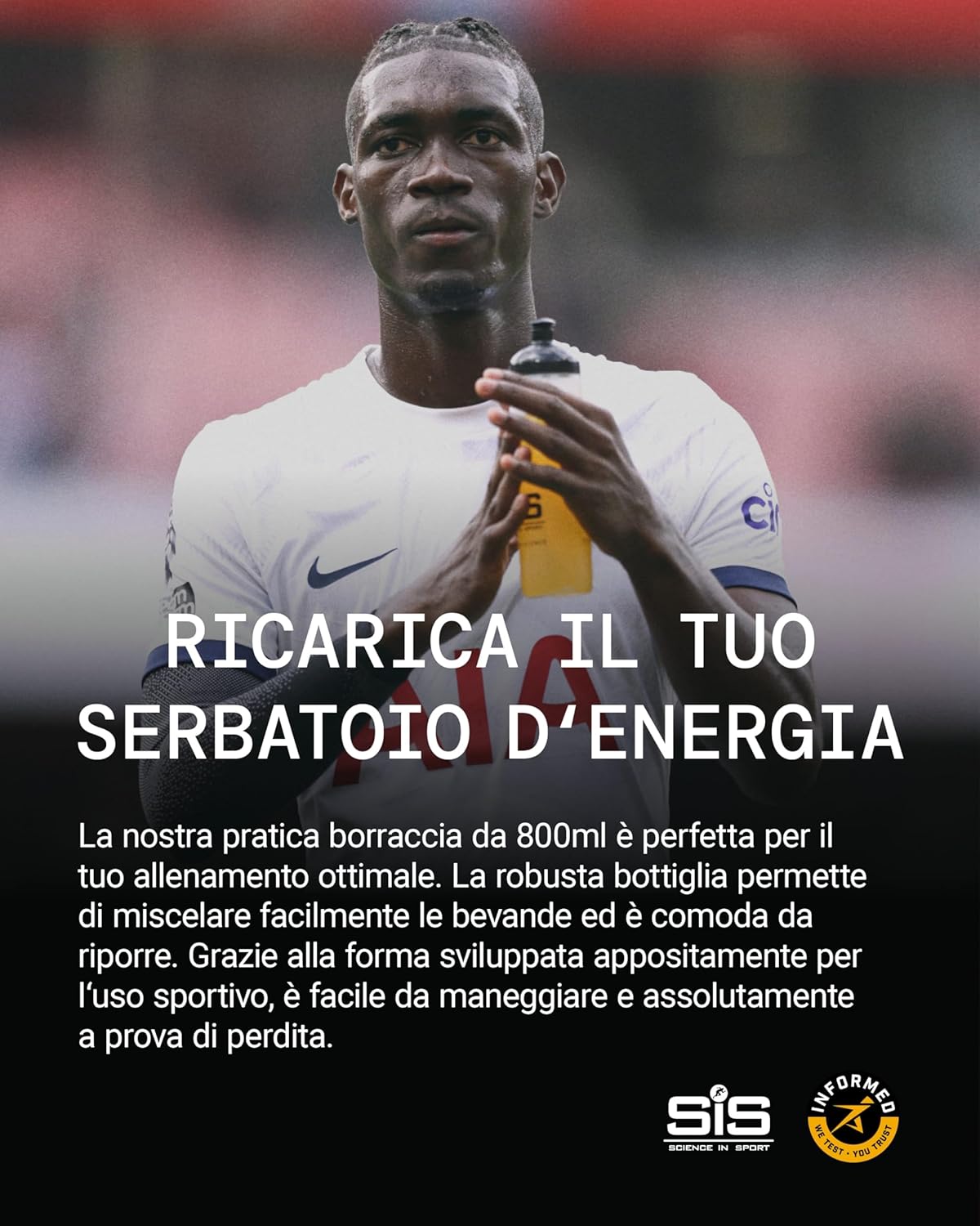 Detalle 1 de Science in Sport SIS Borraccia sportiva 700 ml