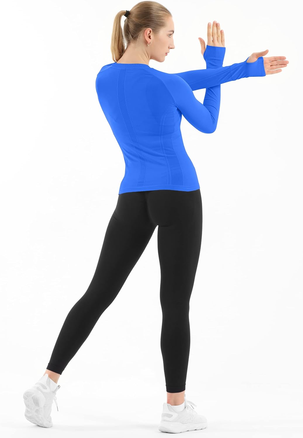 Thumbnail 4 de MathCat Seamless Long-Sleeve Workout Shirt for Women with Thumbholes