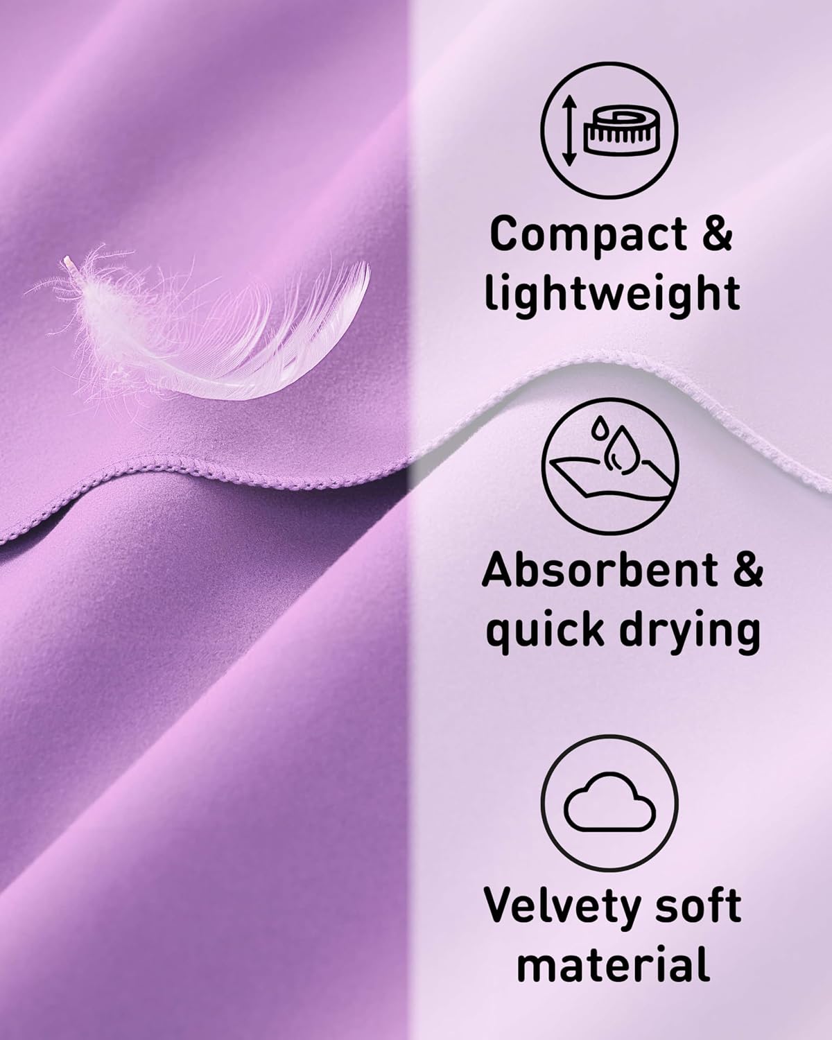 Detalle 2 de Fit-Flip Swimming Towel: quick-dry microfibre towel 🏖