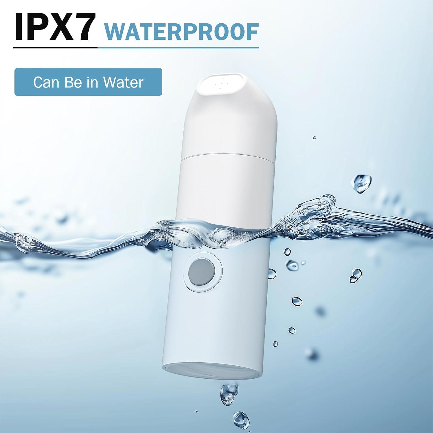 Detalle de Portable Travel Bidet with USB-C Rechargeable Sprayer (350 mL)