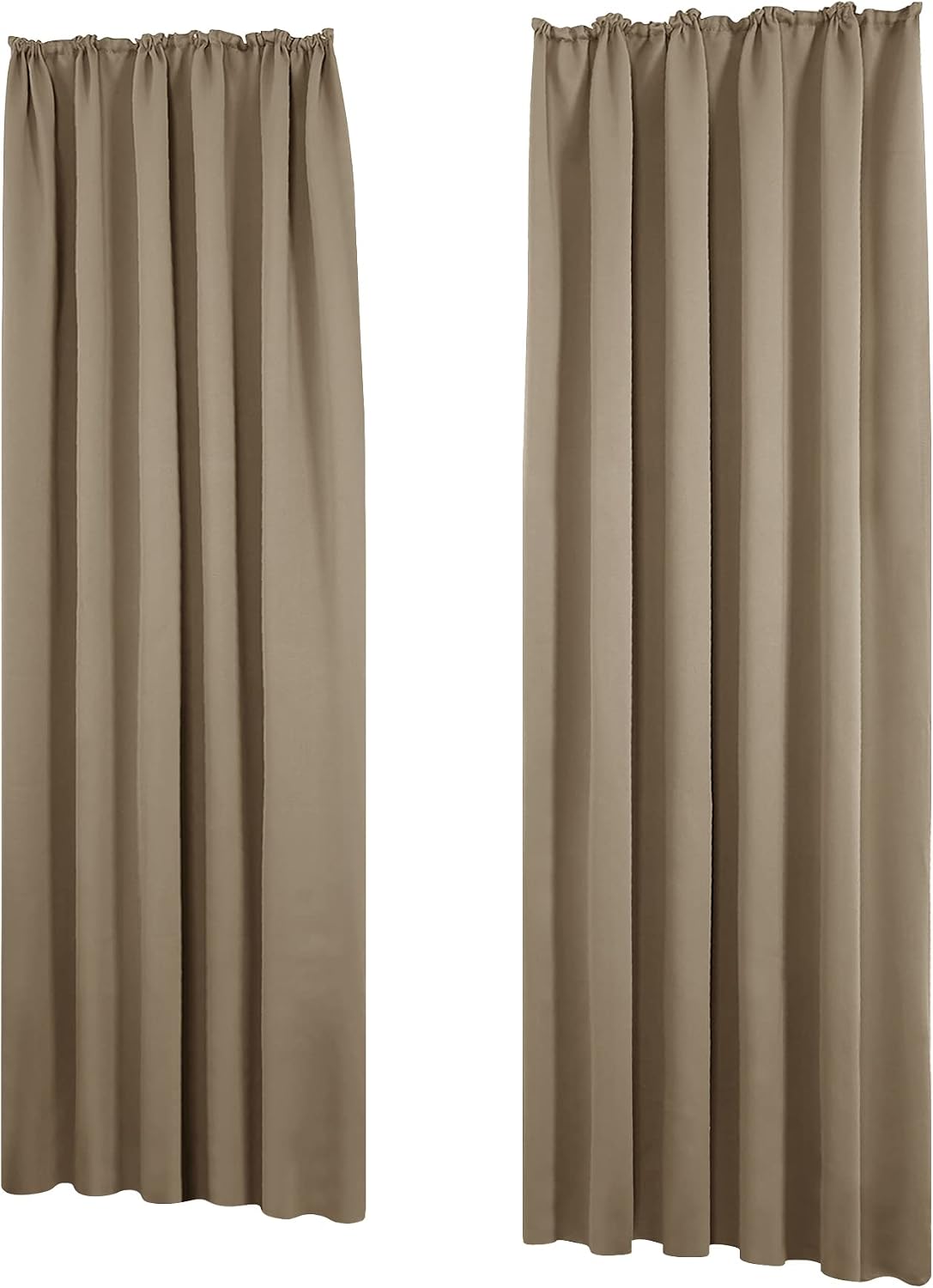 Detalle de Deconovo Tende Oscuranti 140x290 cm Taupe 2 pezzi