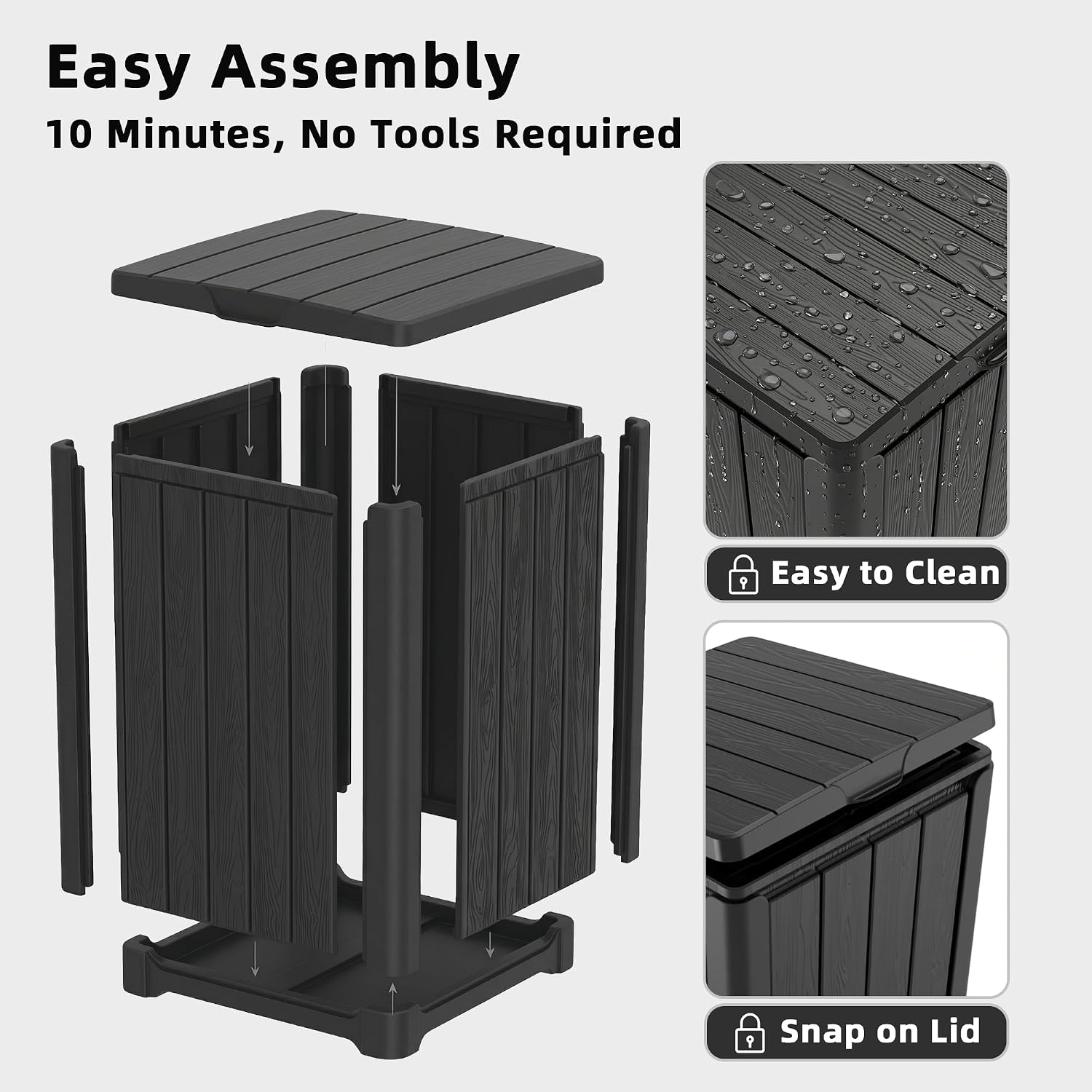 Thumbnail 6 de EFU Outdoor Trash Can, 38-Gallon