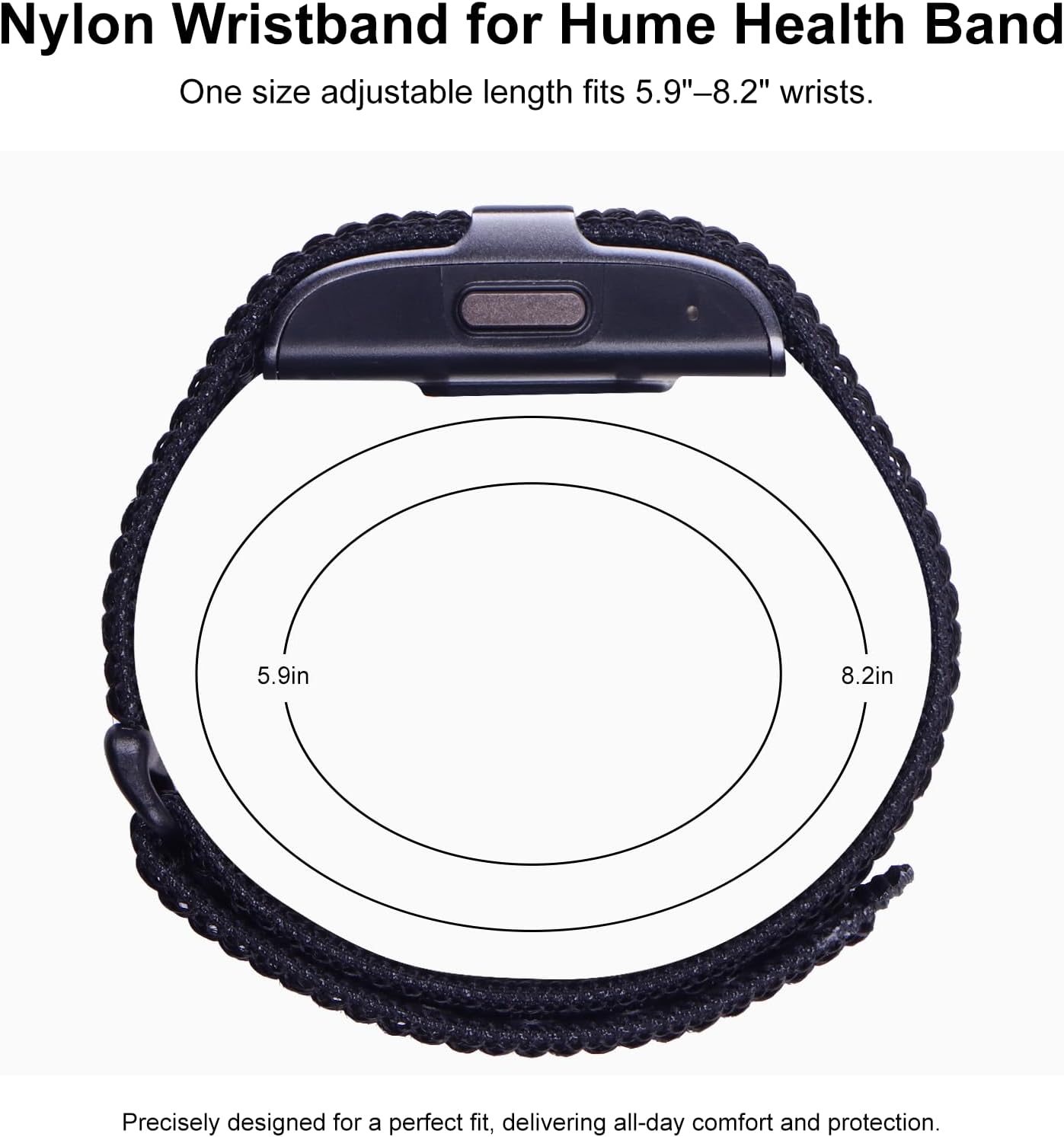 Thumbnail 3 de ZOOROO Nylon Loop Sport Replacement Bands for Hume Health Band (adjustable breathable strap)