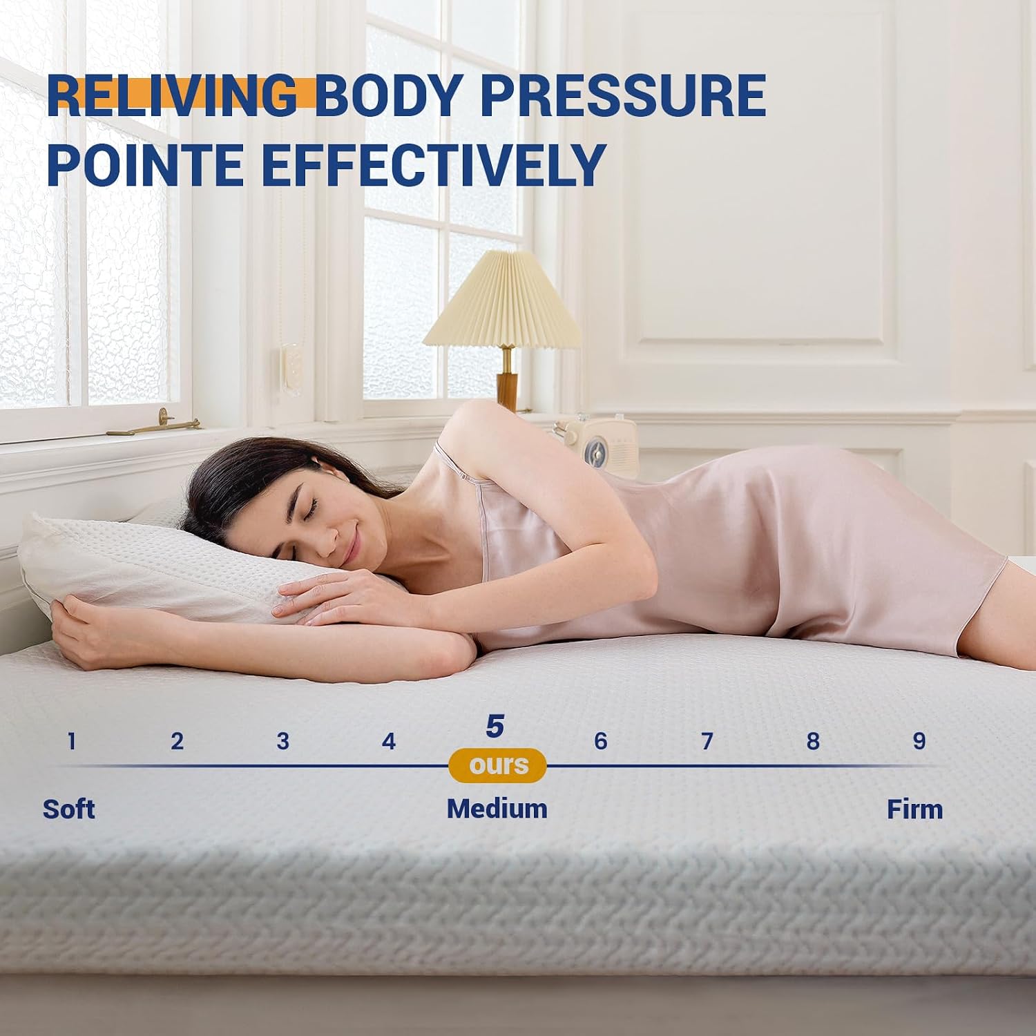 Thumbnail 2 de 3 Inch Memory Foam Mattress Topper 7.5cm (135x190cm)