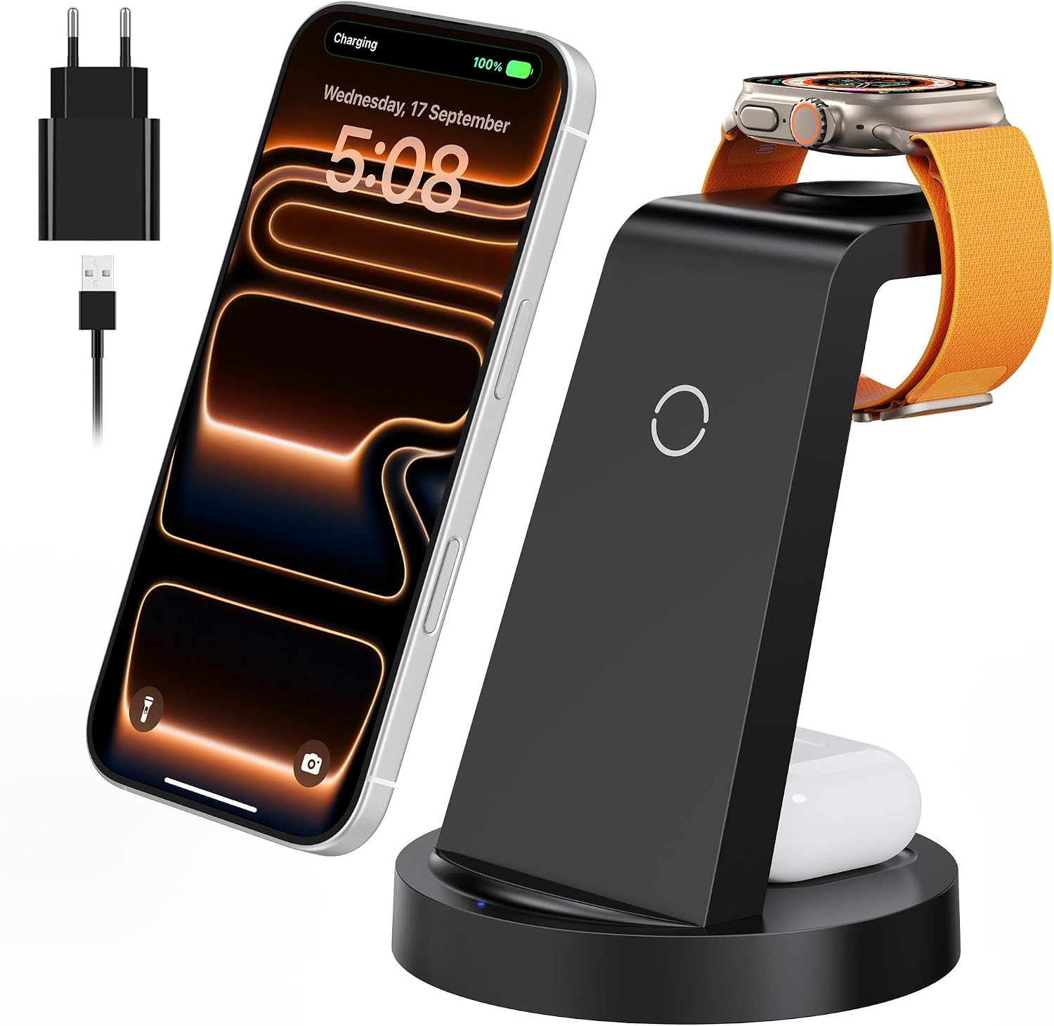 Detalle de 3 in 1 iPhone Ladestation 18W