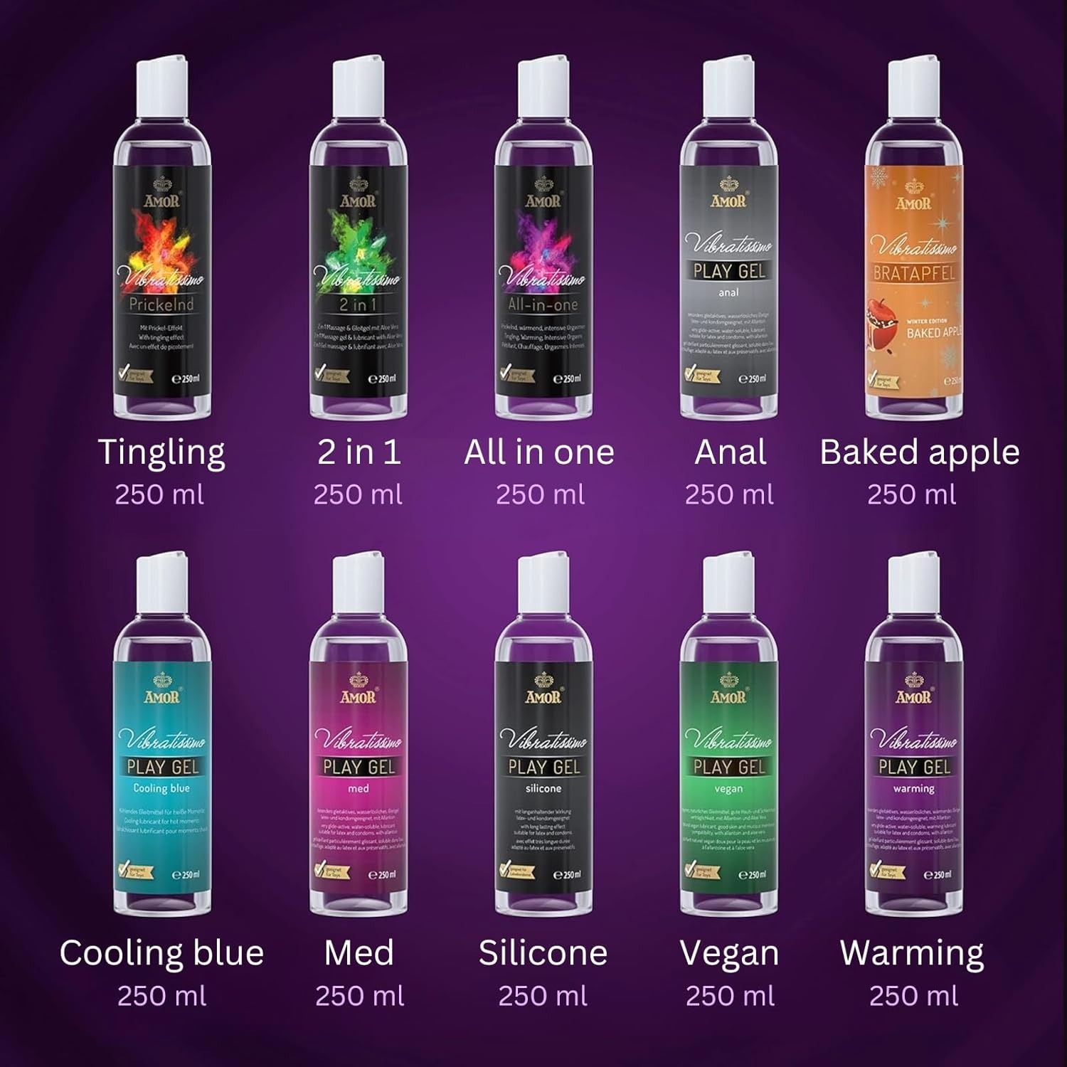 Thumbnail 4 de Vibratissimo Play Gel Anal (250 ml) Extra Slippery water-based lubricant