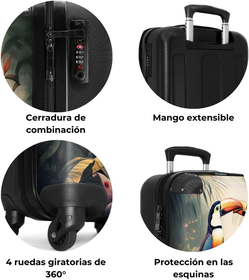 Thumbnail 6 de NoBoringSuitcases Tucanes Maleta de mano con ruedas