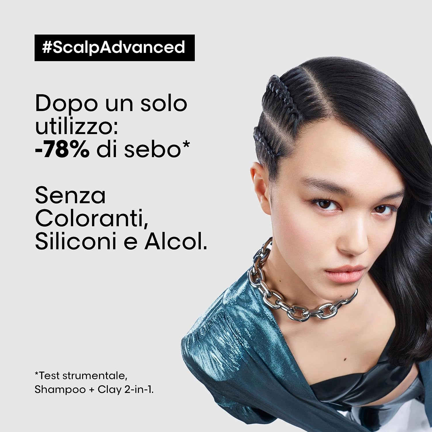 Thumbnail 2 de L'Oréal Professionnel Paris Shampoo Lenitivo Scalp Advanced al 3% AHA per cuoio capelluto grasso, effetto rinfrescante (500 ml)