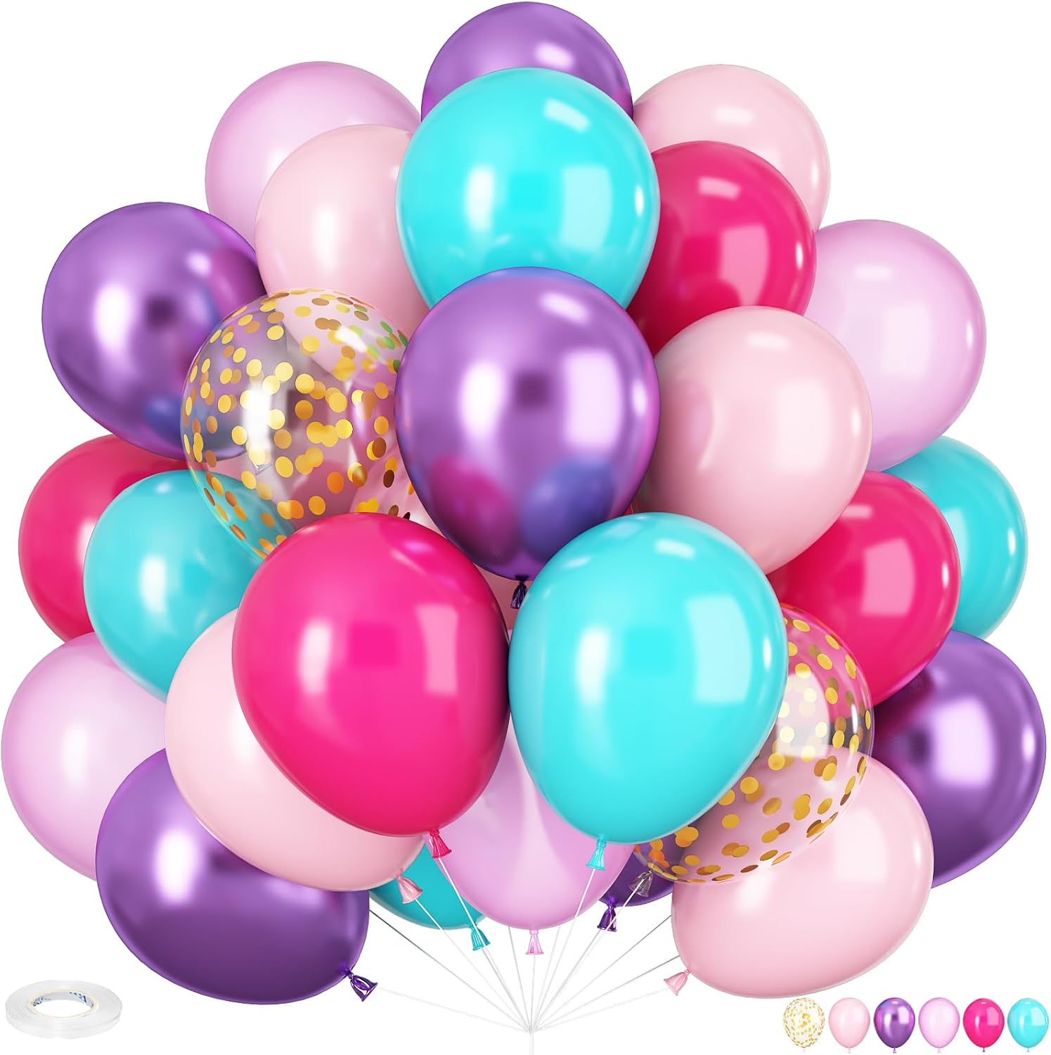 Thumbnail 6 de HILAVO Cow Print Balloons – 12-Inch Cowboy Theme Latex Assortment (35 pcs) for Rodeo, Baby Shower, Farm & Western Parties