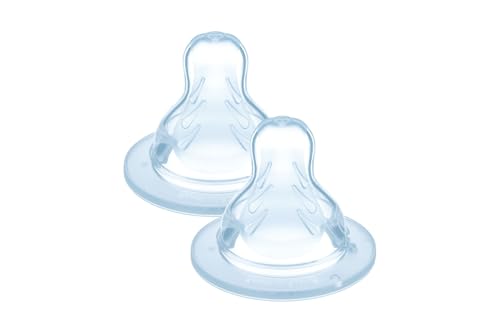 Detalle de MAM Tettarella Misura 3 (Set da 2) per allattamento 4+ mesi | SkinSoft, flusso veloce