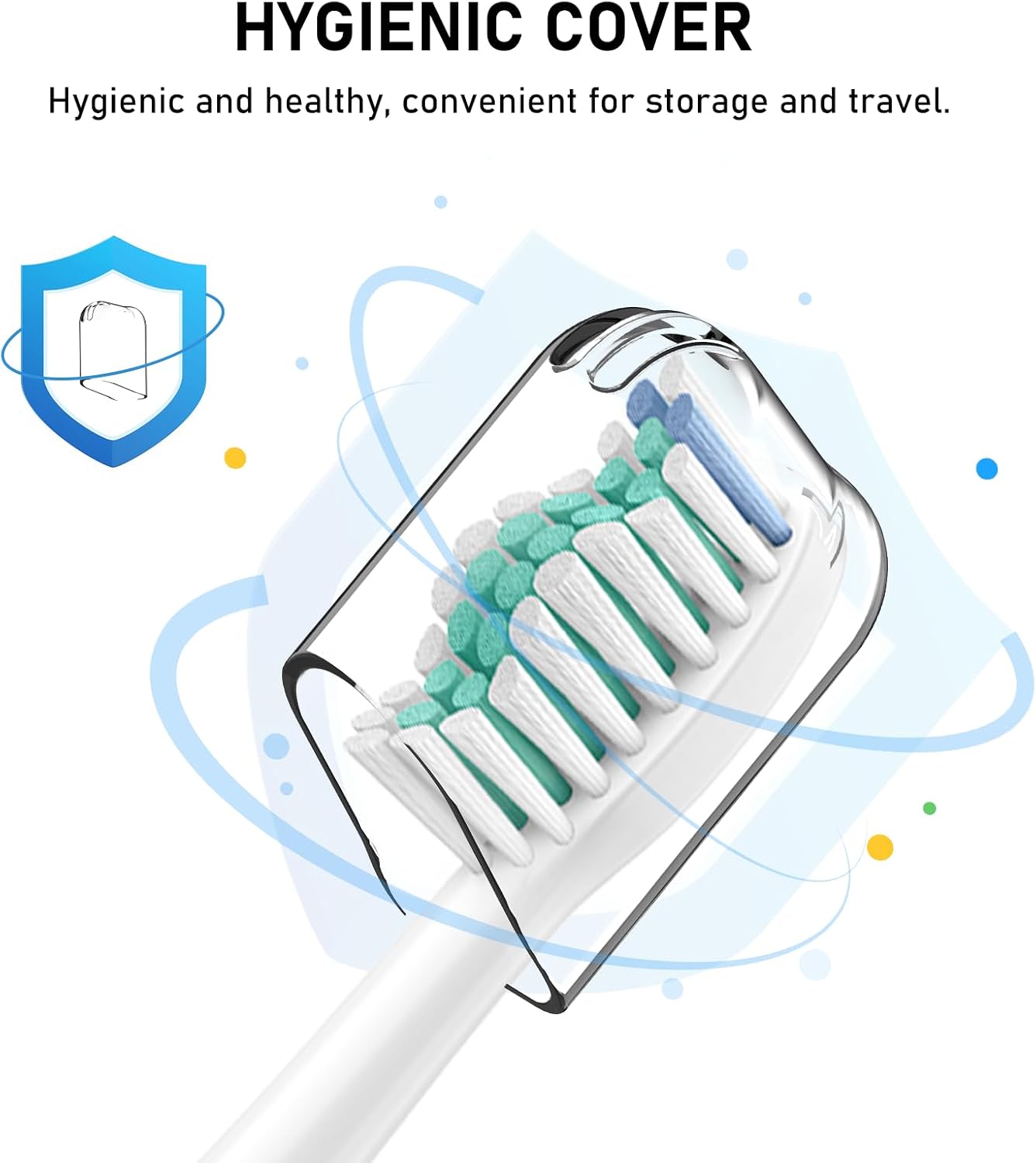 Detalle de ELFIN Electric Toothbrush Heads, 8-Pack