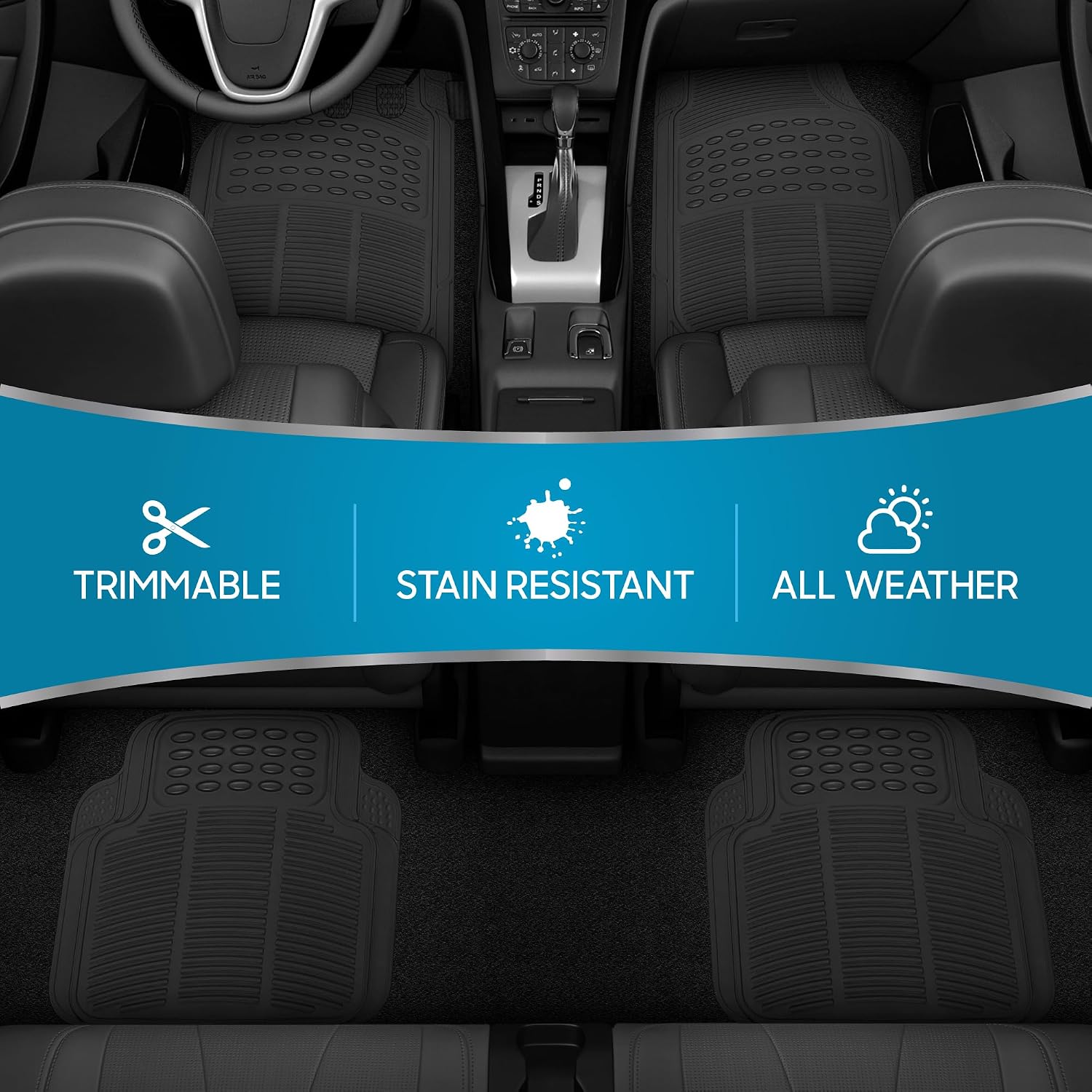 Detalle 2 de BDK Car Floor Mats, 4-Piece