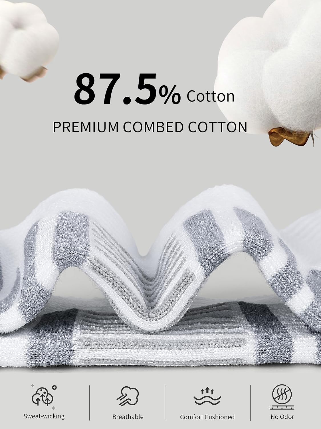 Detalle 1 de Airacker Running Socks, Cotton