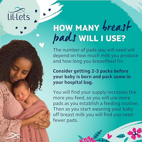 Thumbnail 5 de Lil-Lets Maternity Breast Pads, 120 Count (4 x 30) – Ultra Slim, Disposable Nursing Pads for Breastfeeding Mums