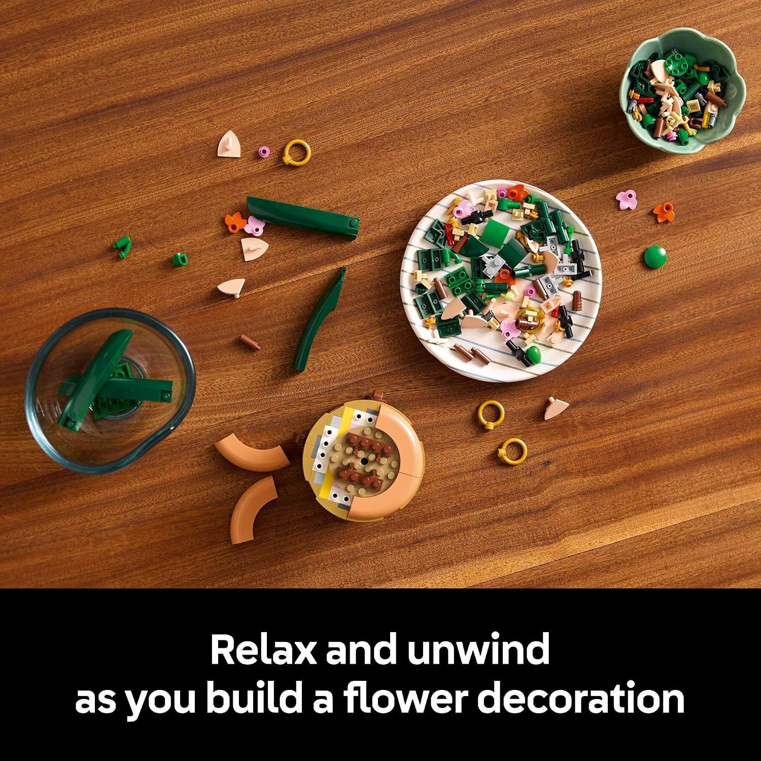 Detalle de LEGO Botanicals Mini Orchid Building Set - Artificial Orchid 10343