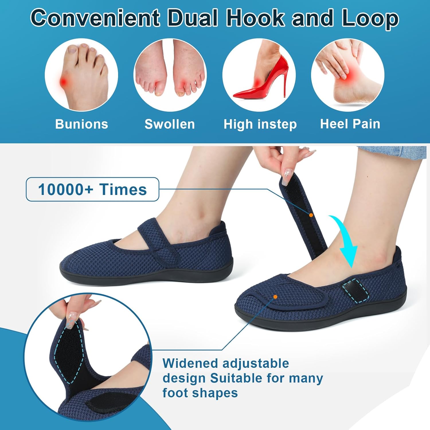 Thumbnail 1 de JOINFREE Mary Jane Walking Shoes Wide Fit