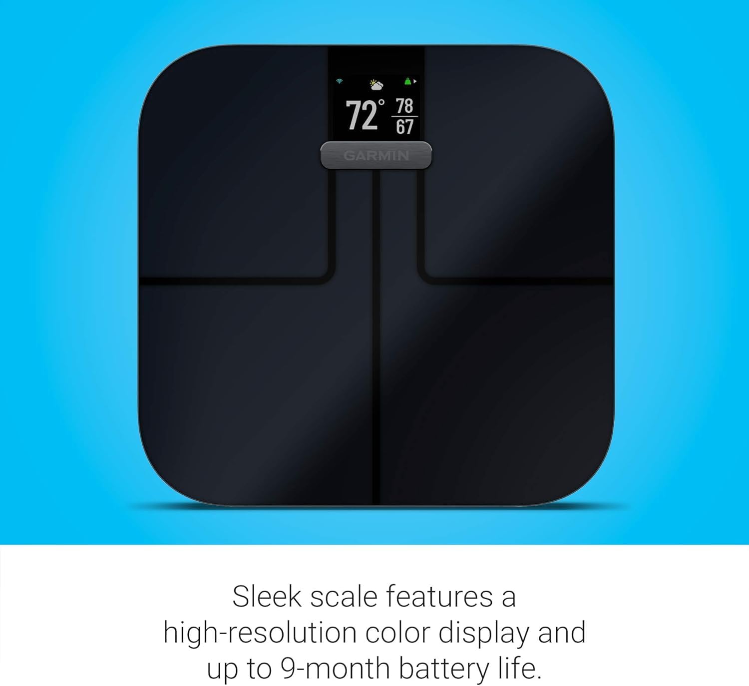 Thumbnail 3 de Garmin Index S2 bilancia impedenziometrica con schermo a colori, fino a 16 utenti, Bluetooth e Wi‑Fi (nero)