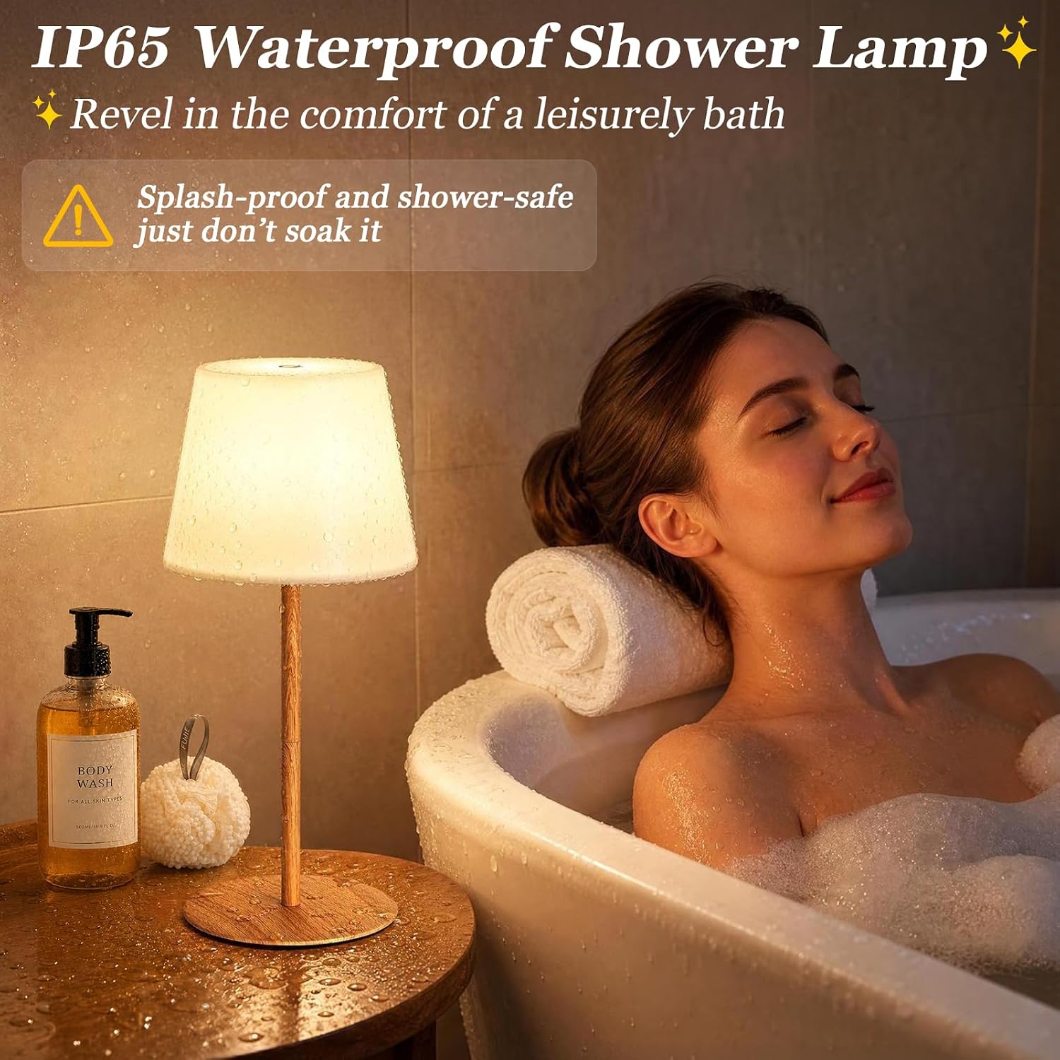 Detalle de Rechargeable Shower Lamp, 4000mAh Battery