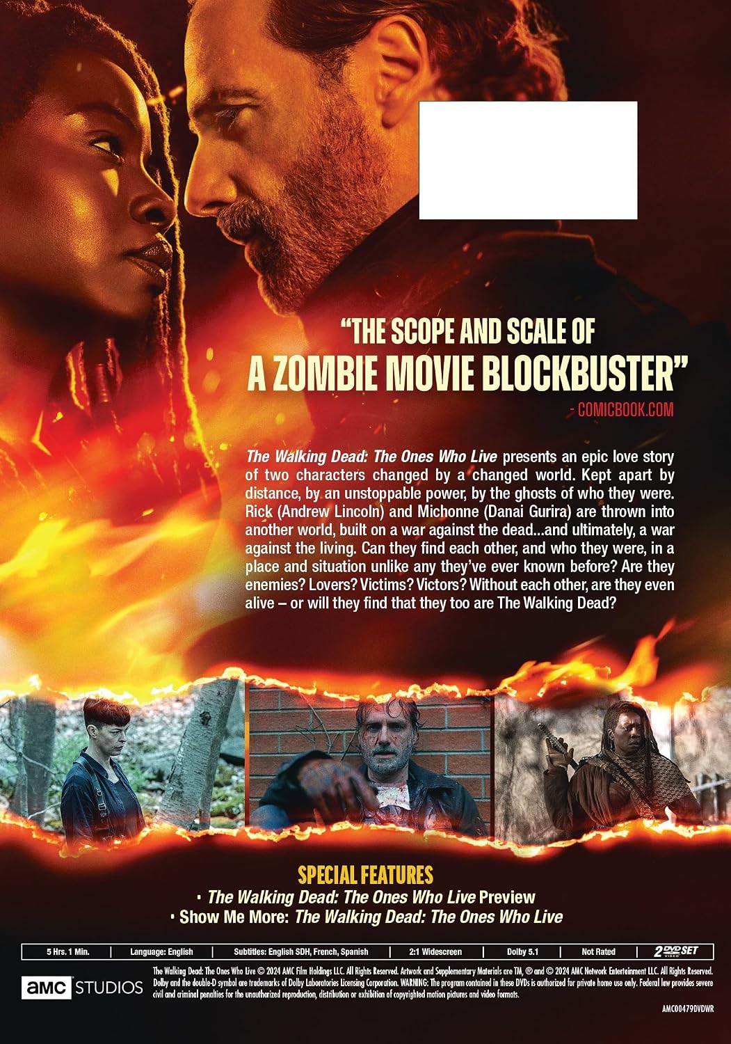 Detalle 2 de The Walking Dead: The Ones Who Live Season 1 DVD, Rick and Michonne’s Story