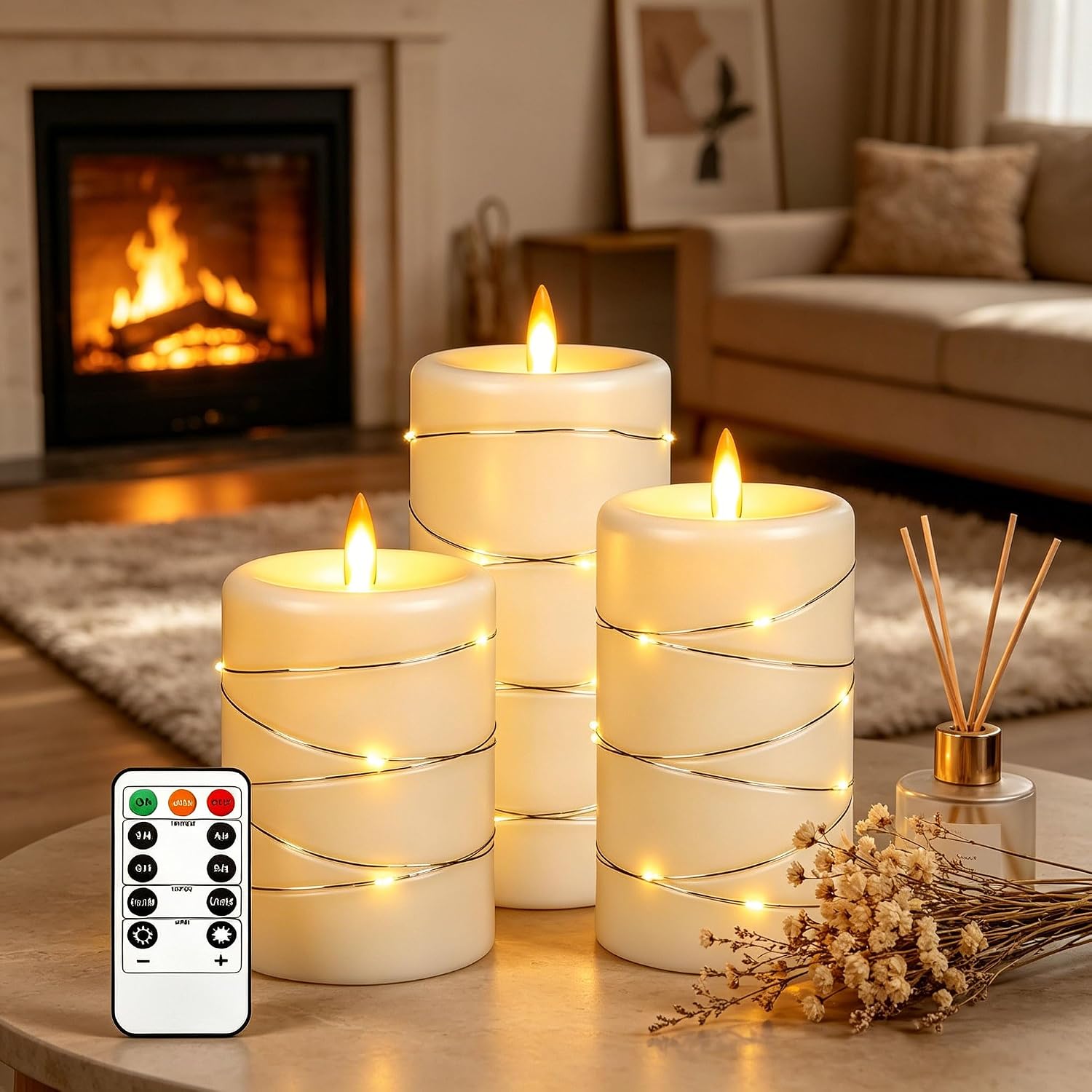 Detalle 2 de Da by LED Candle Light 3-Pack with Remote
