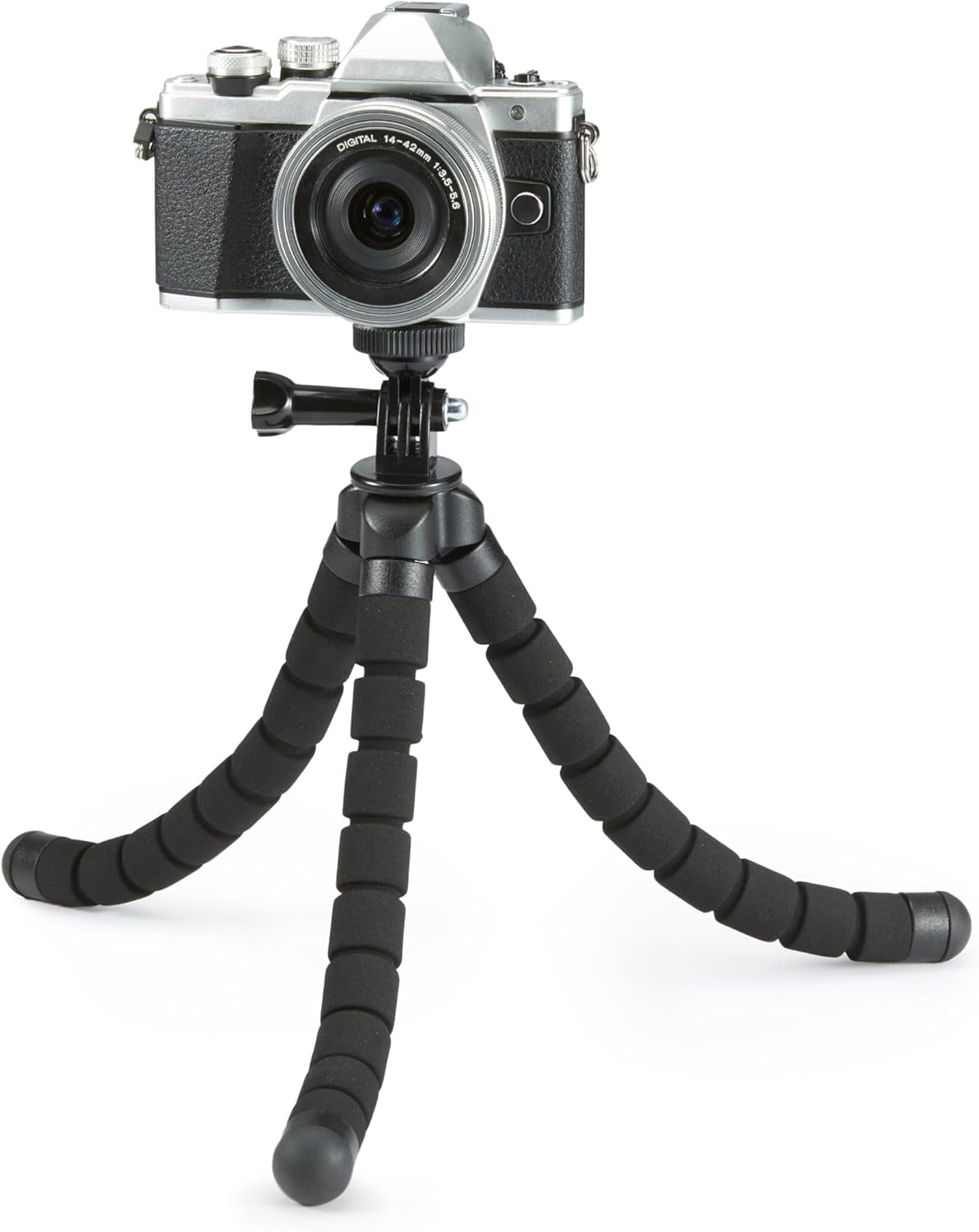 Thumbnail 6 de Amazon Basics Portable & Flexible Tripod (25cm/10in) with Wireless Remote & Phone Holder, Black