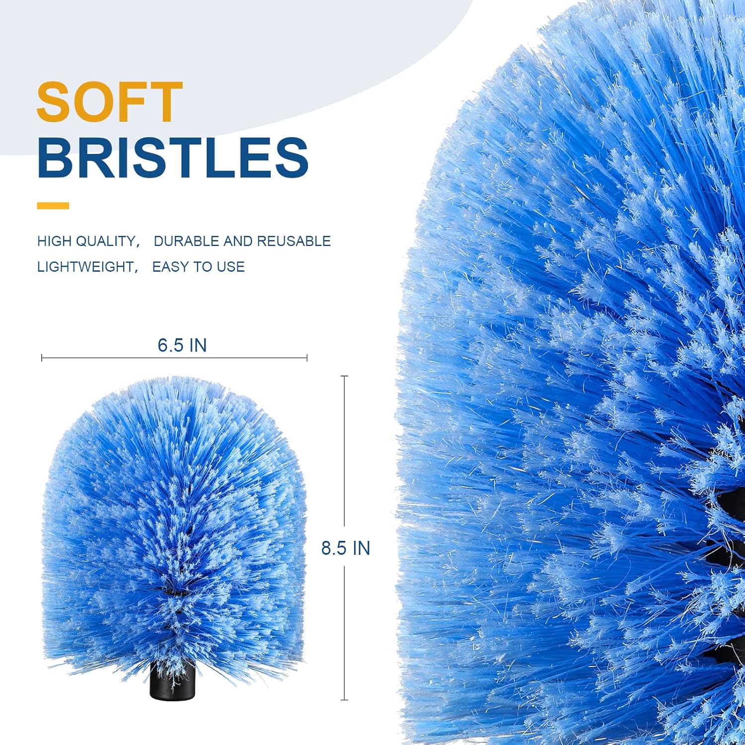 Detalle 2 de VITEVER Twist-On Cobweb Duster Head Brush for Standard 3/4 Inch Poles
