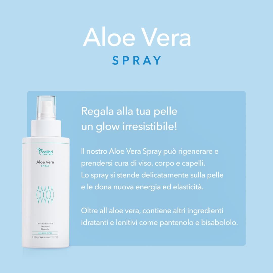 Detalle de colibri skincare ALOE VERA SPRAY 250 ml