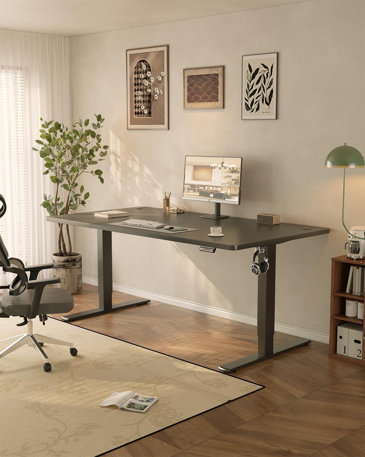 Thumbnail 1 de JUMMICO höhenverstellbarer Schreibtisch 180×80 cm