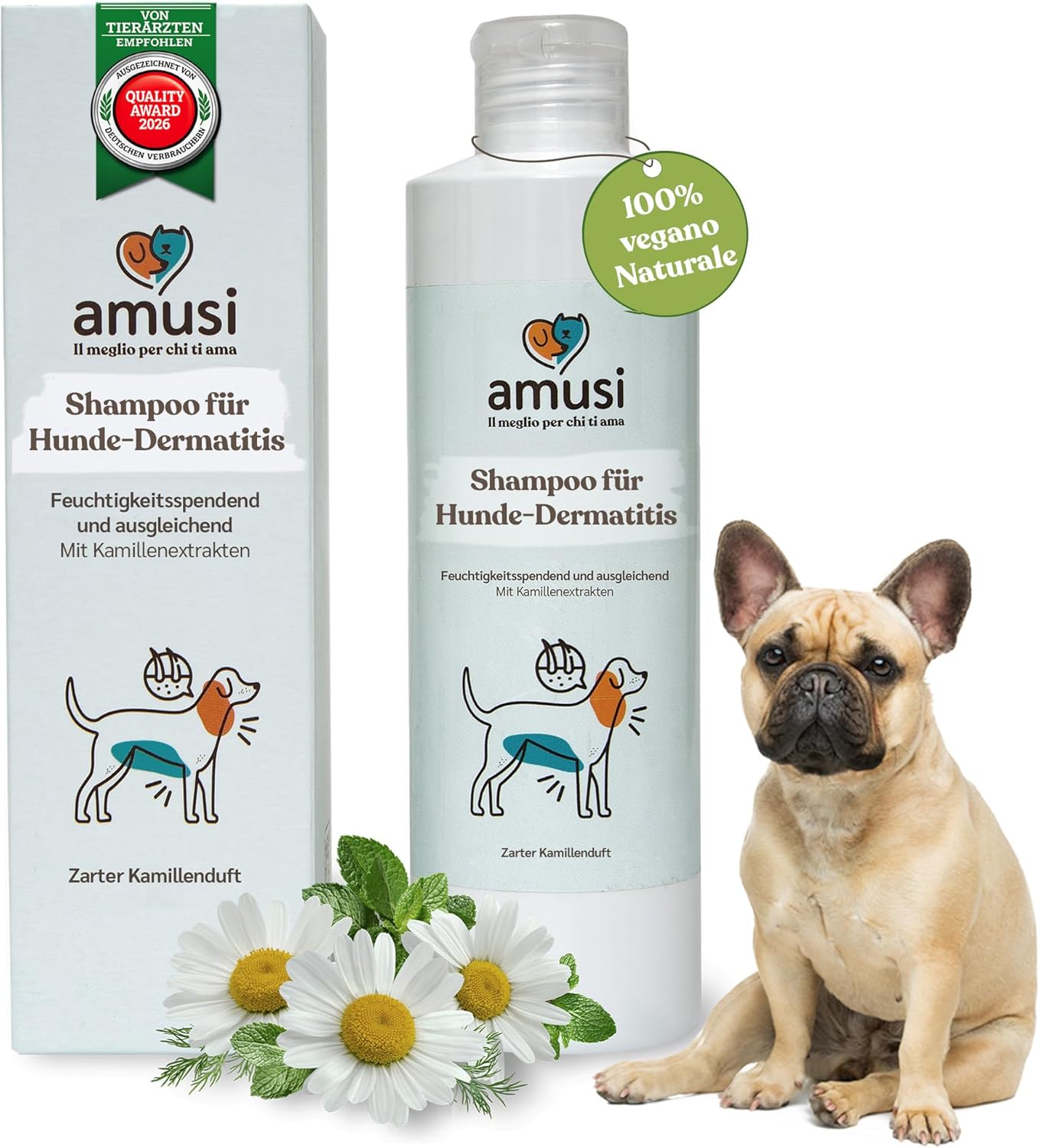 amusi Dermatitis-Hundeshampoo sensitiv 250 ml