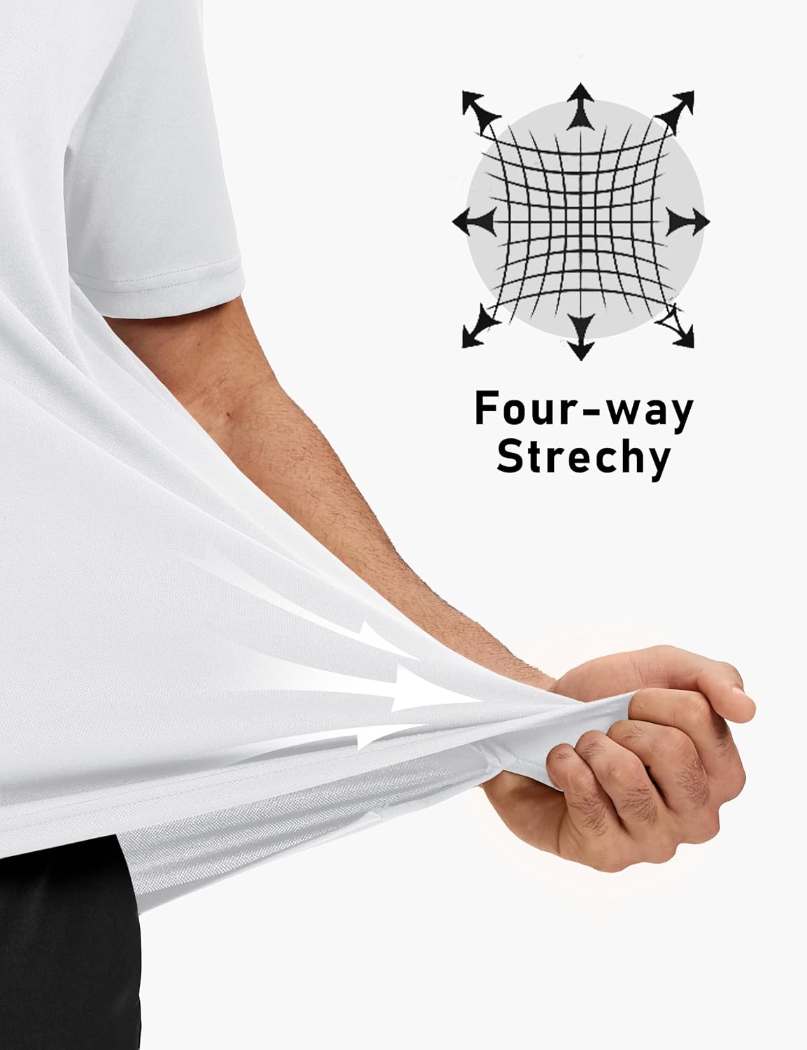 Thumbnail 5 de TACVASEN Mens Golf Shirt Dry Fit Polo