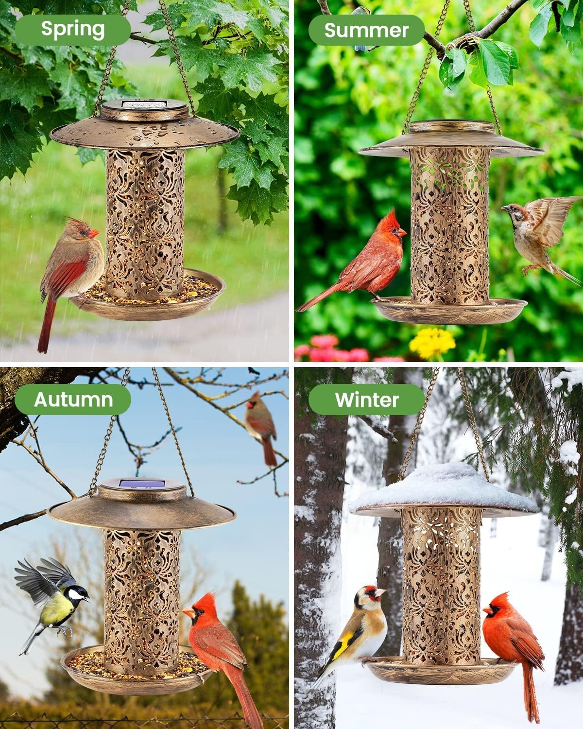 Thumbnail 6 de HOUSESAPP Solar Bird Feeder 2.5LBs