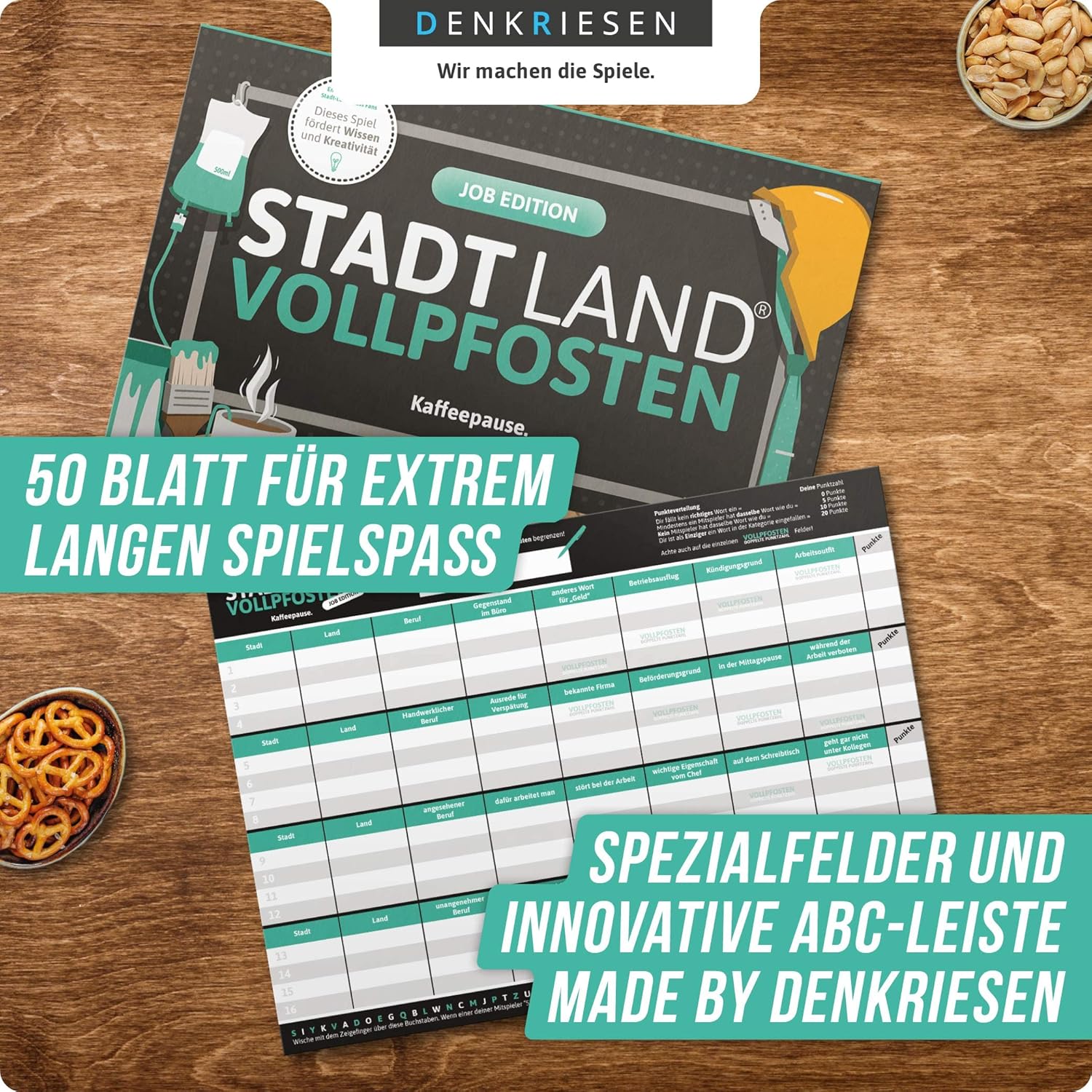 Detalle 2 de DENKRIESEN Stadt Land VOLLPFOSTEN Job Edition 50 Blatt