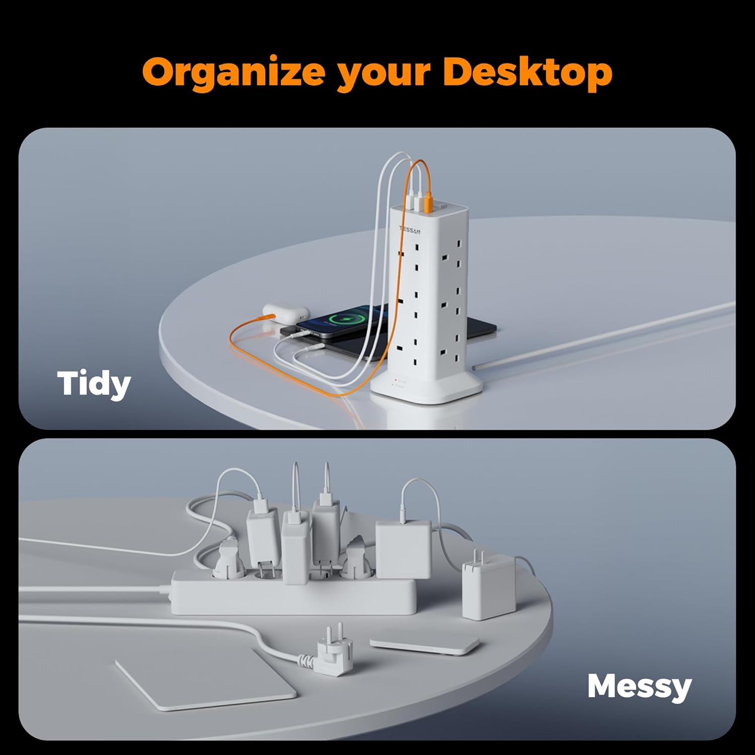 Thumbnail 6 de TESSAN Tower Extension Lead 5M