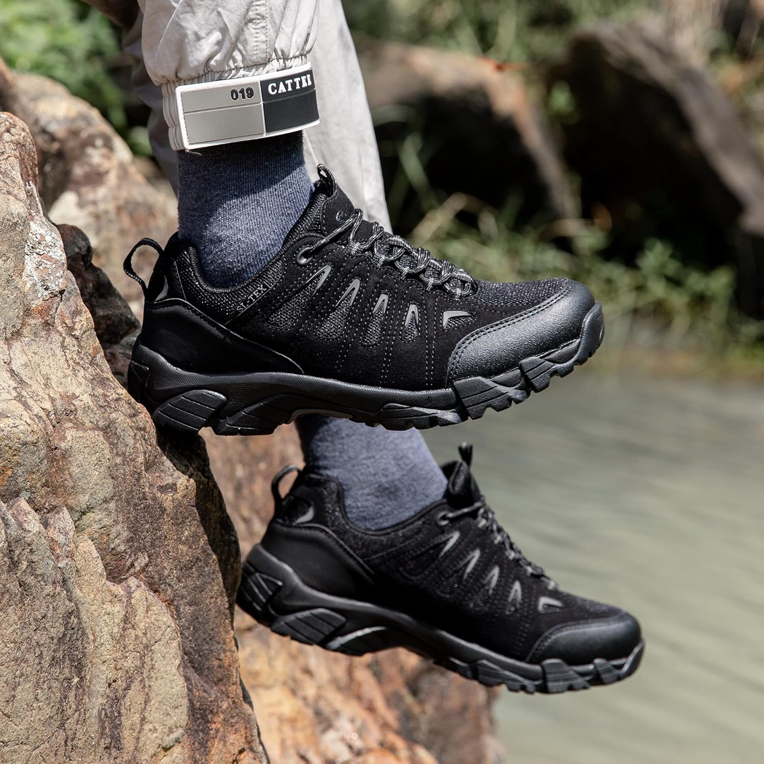 Detalle de SHULOOK Wanderschuhe Herren – Wasserdicht, ultraleicht und rutschfest