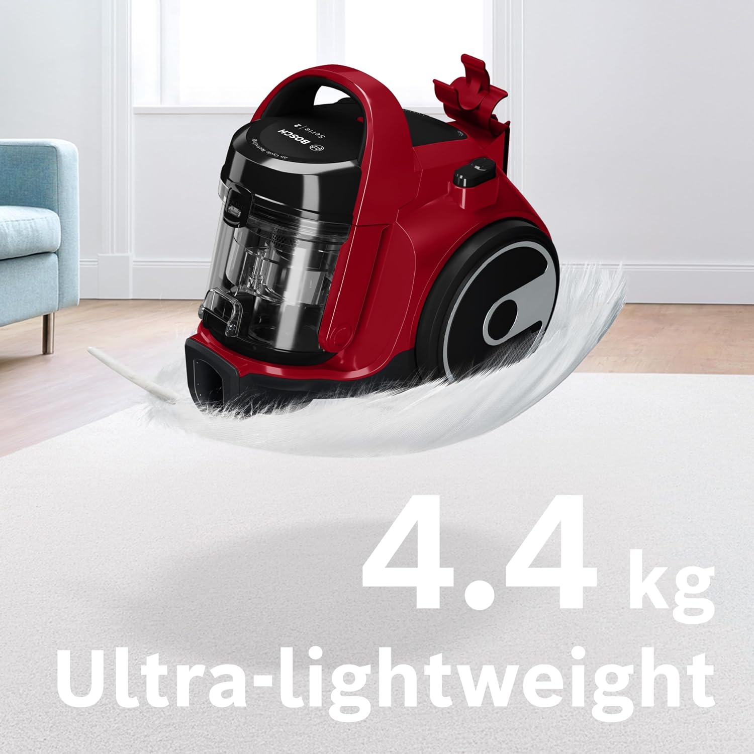 Detalle de Bosch Serie | 2 BGC05AAA2 stofzuiger zonder zak, compact met HEPA H12-filter