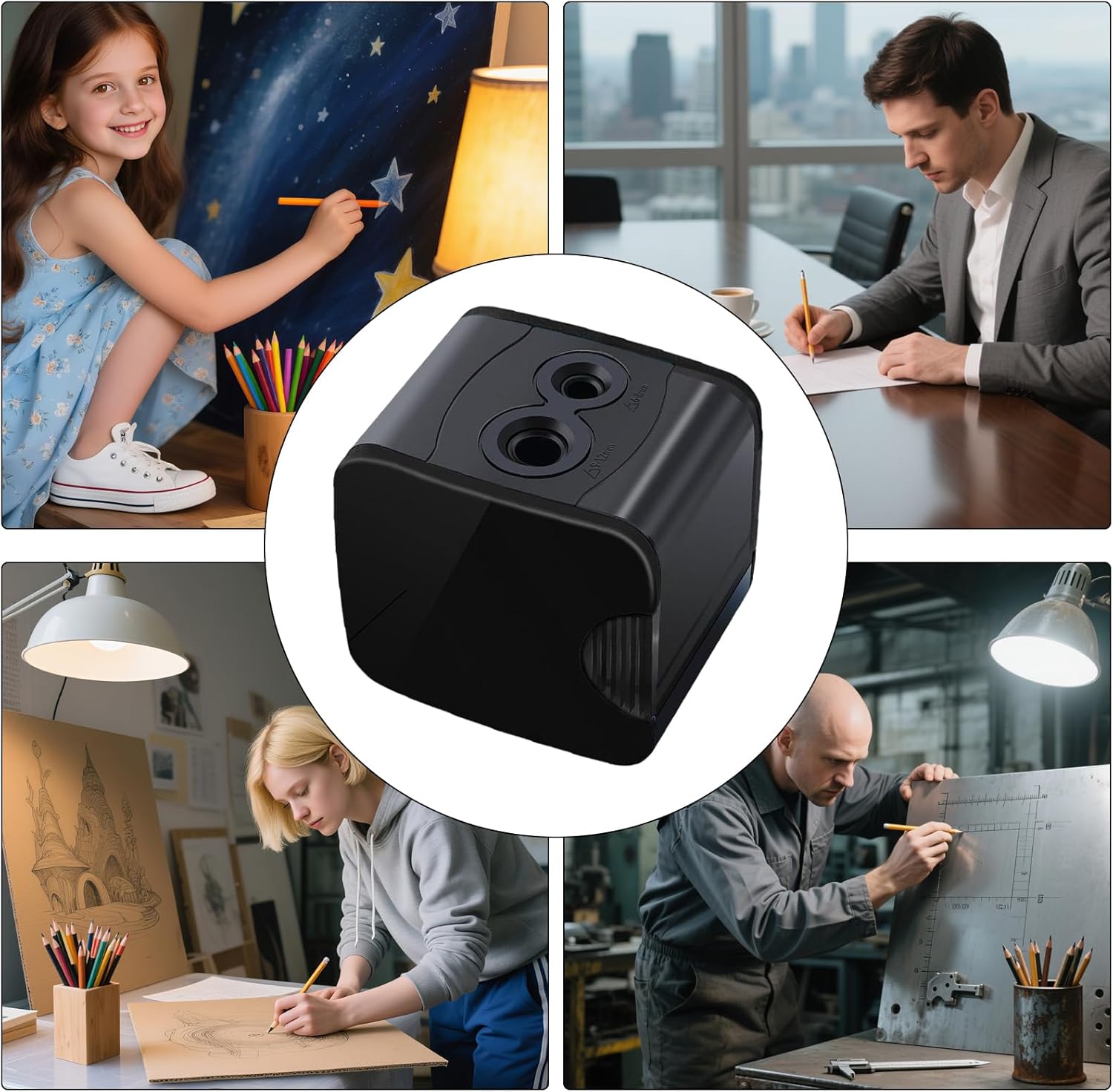 Thumbnail 2 de Elektrischer Anspitzer 6–8 mm ✏️