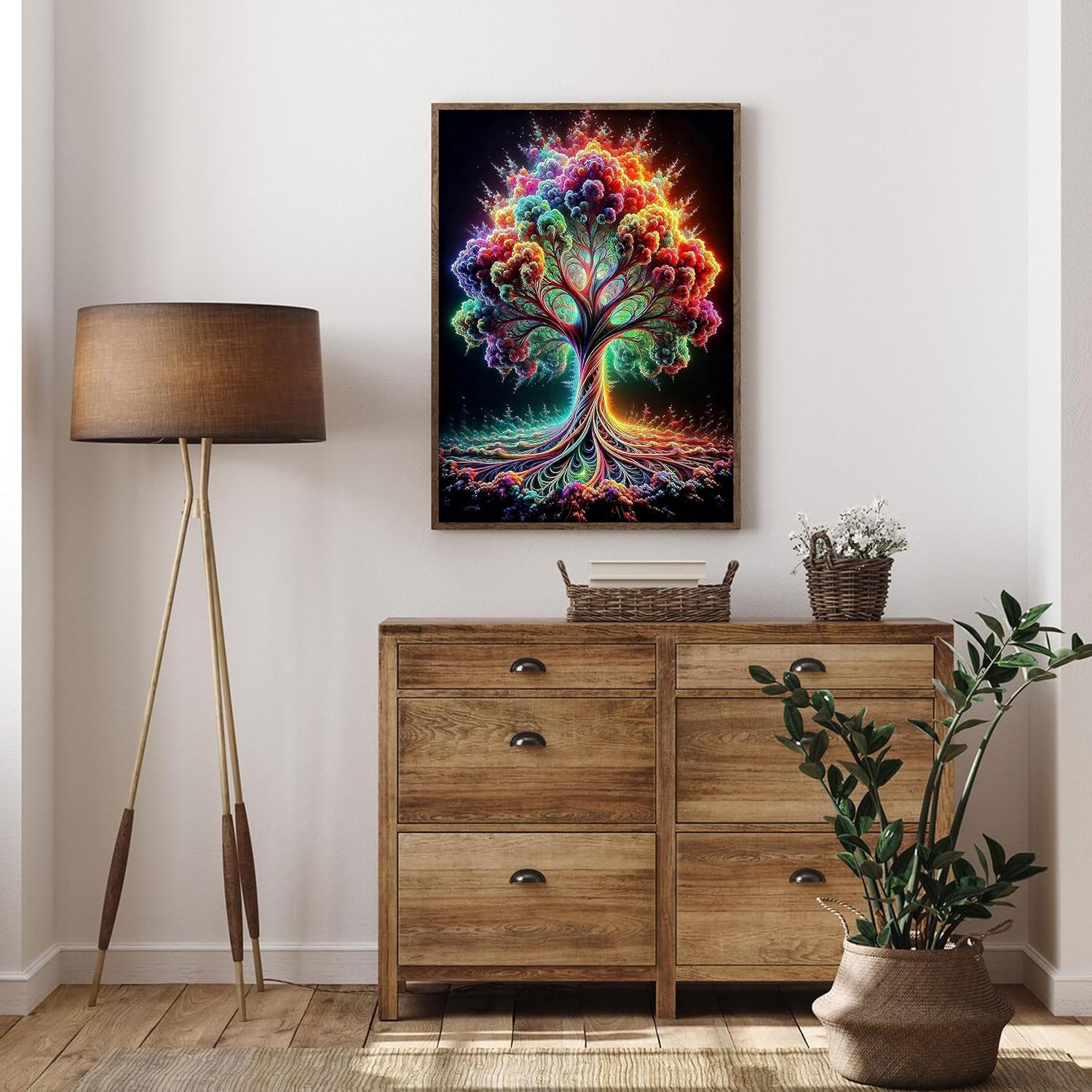 Thumbnail 2 de Hongyrjy Tree of Life Paint by Numbers for Adults – 12x16 inch Kit
