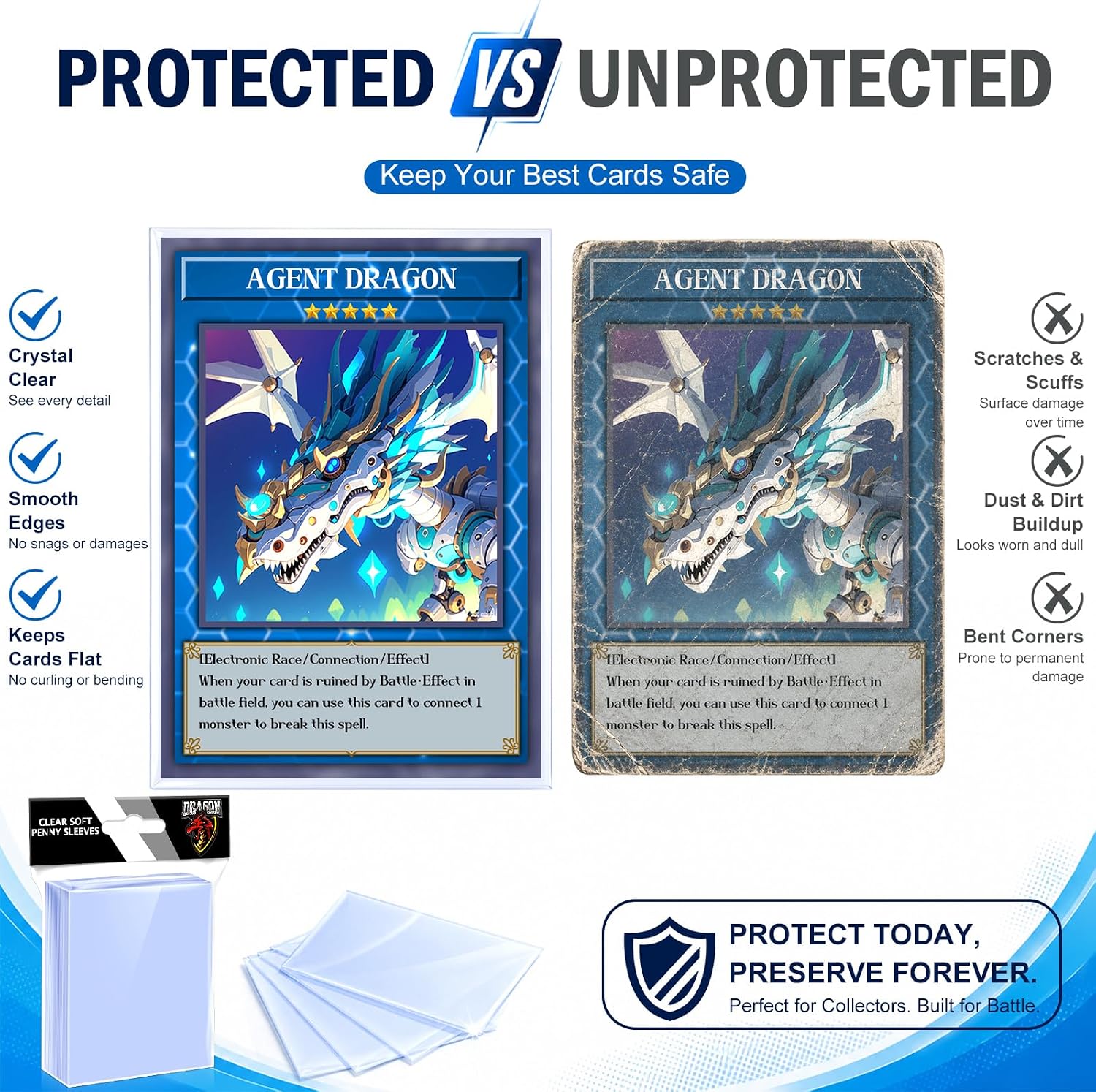 Detalle de 1000 Count Card Sleeves Top Loaders ⚙