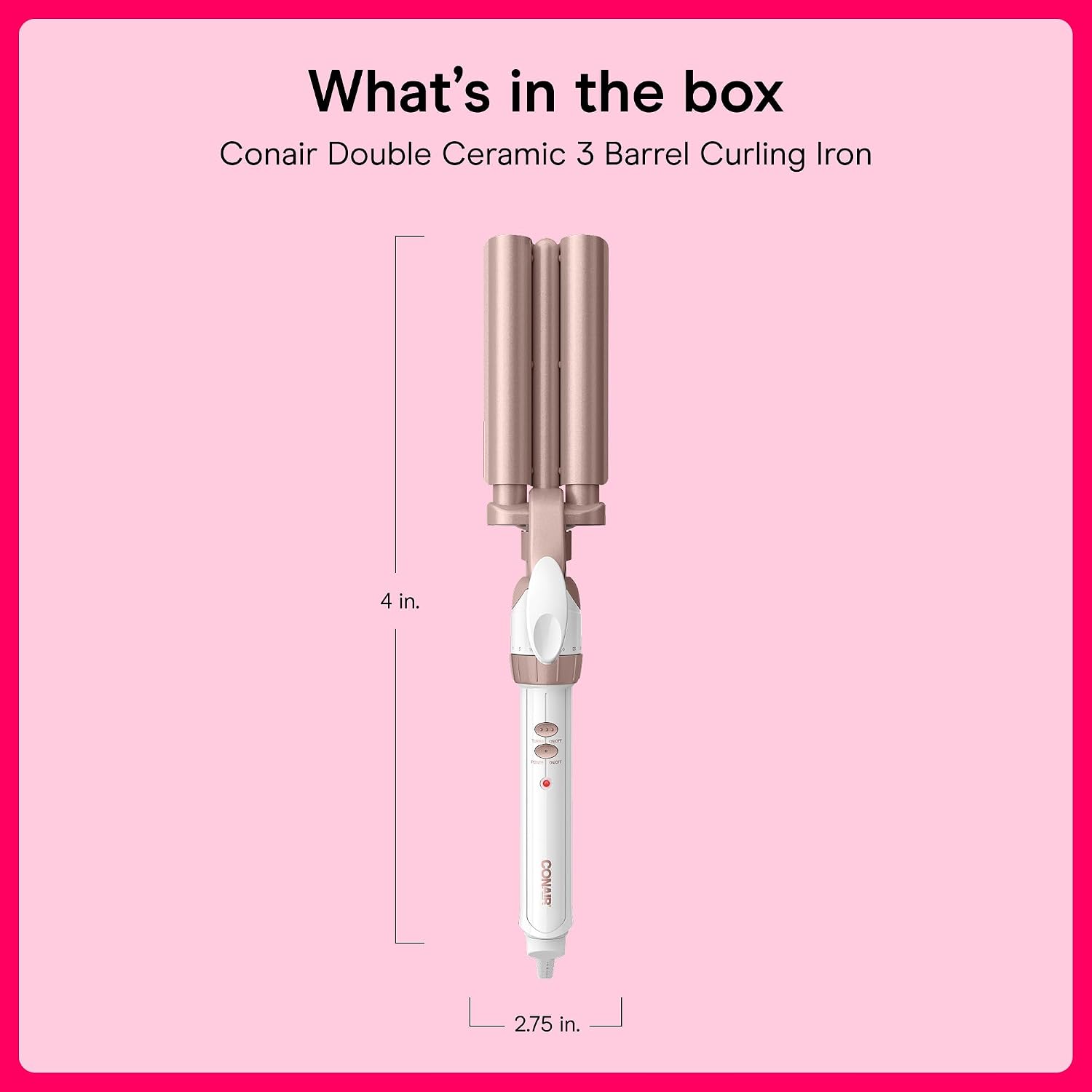 Thumbnail 6 de Conair Double Ceramic 3-Barrel Waver 30 settings 💇♀