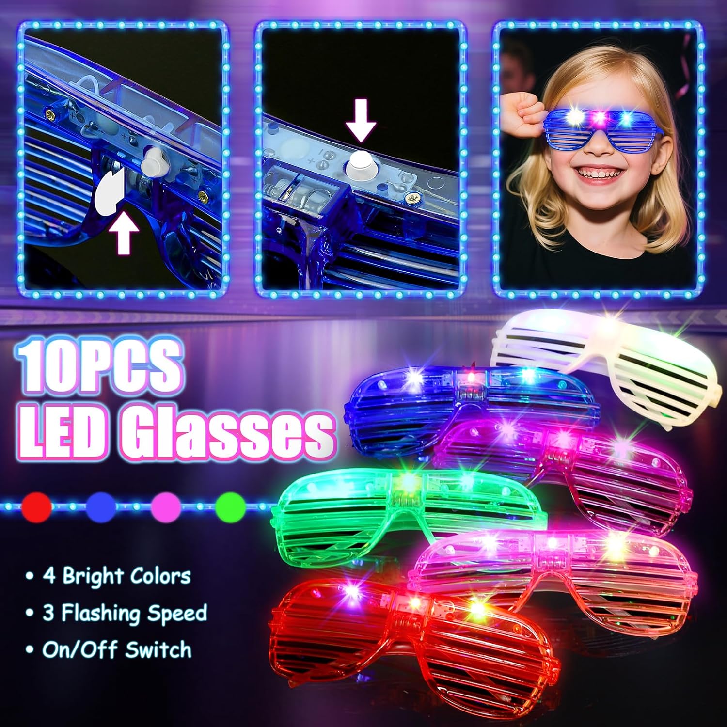 Detalle de MIBOTE Glow Party Kit, 269 Pieces